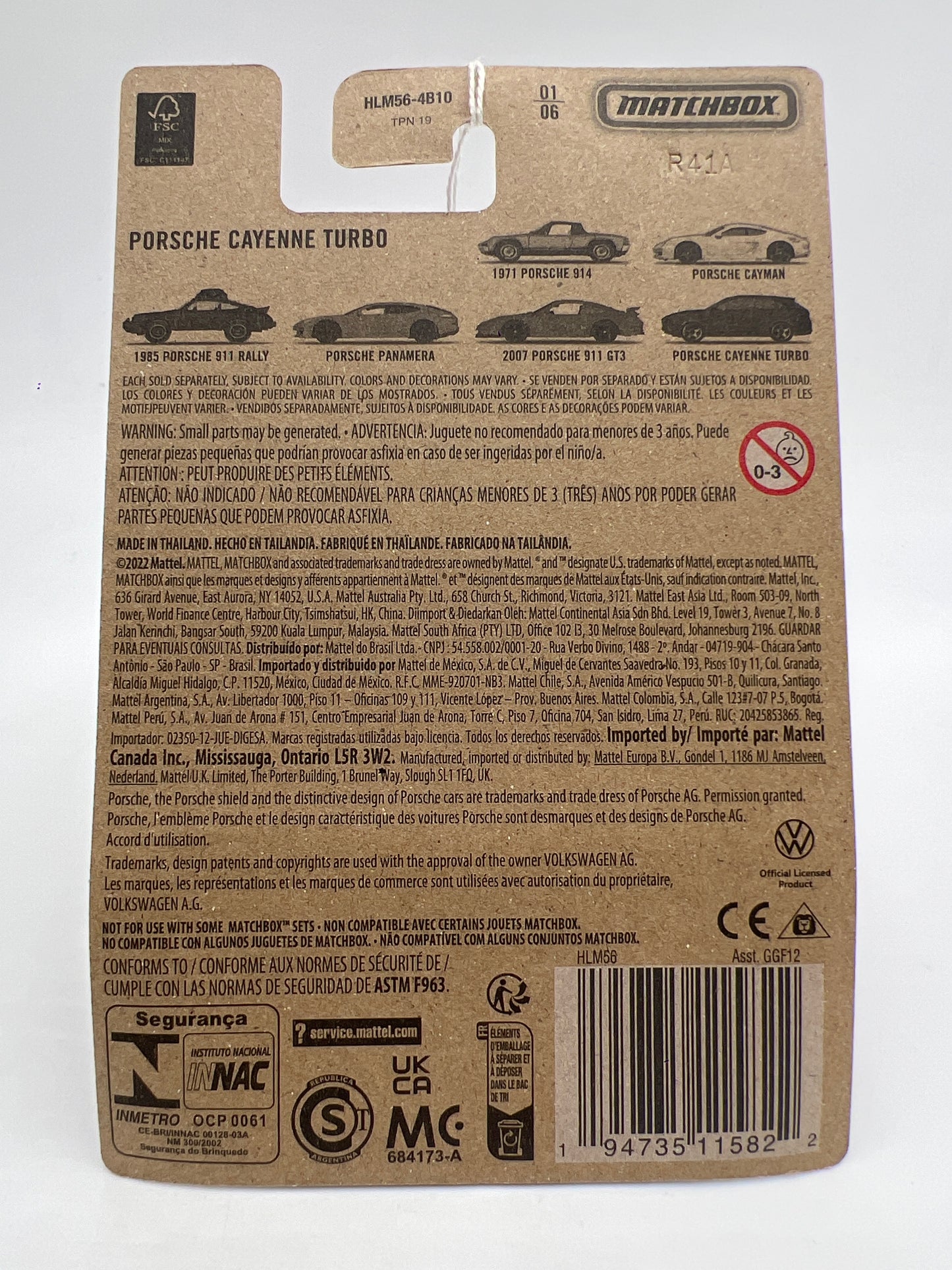 Matchbox Porsche Series #1 Porsche Cayenne Turbo Red