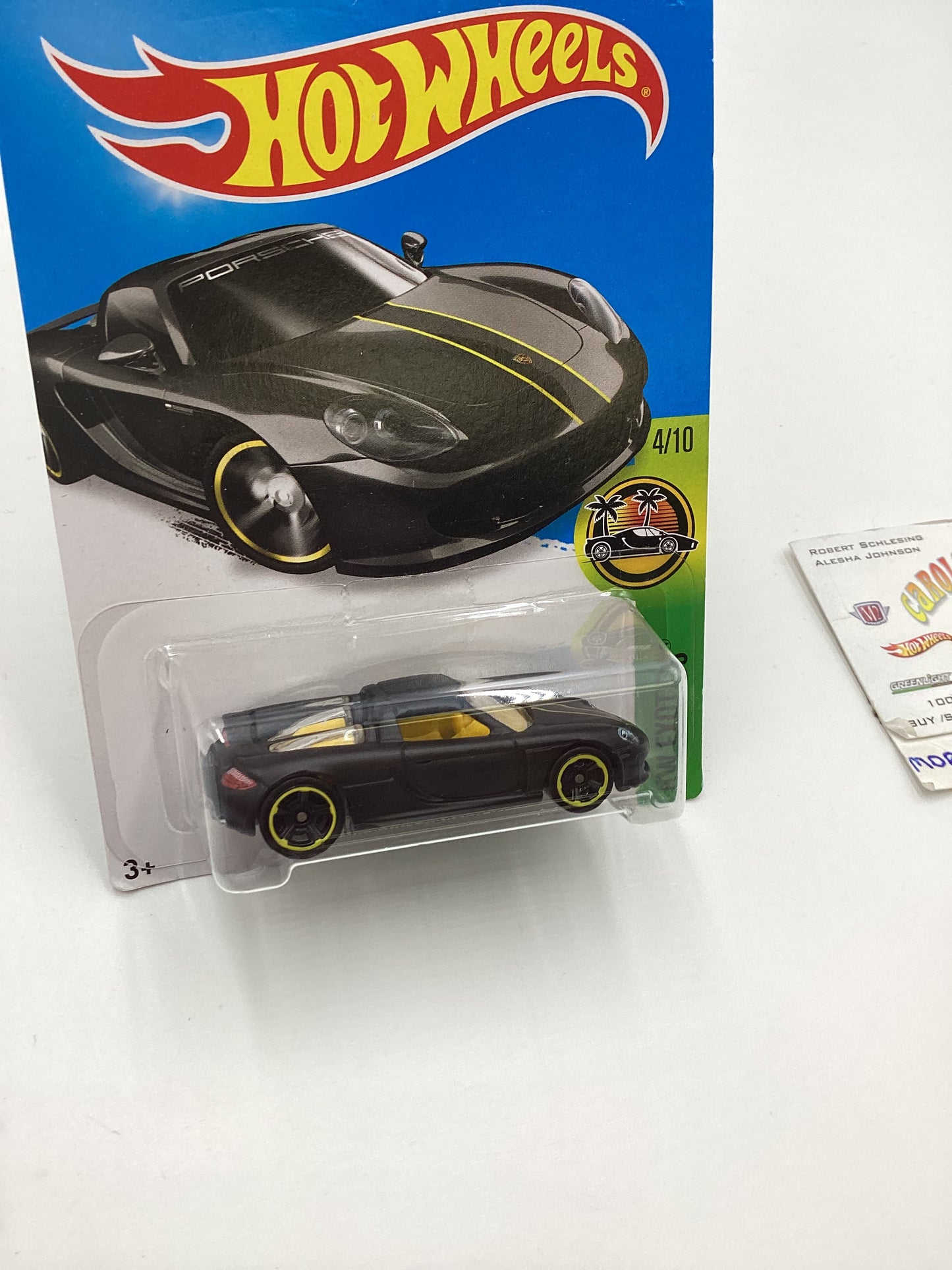 2016 Hot Wheels #74 Porsche Carrera GT Matte Black 99C