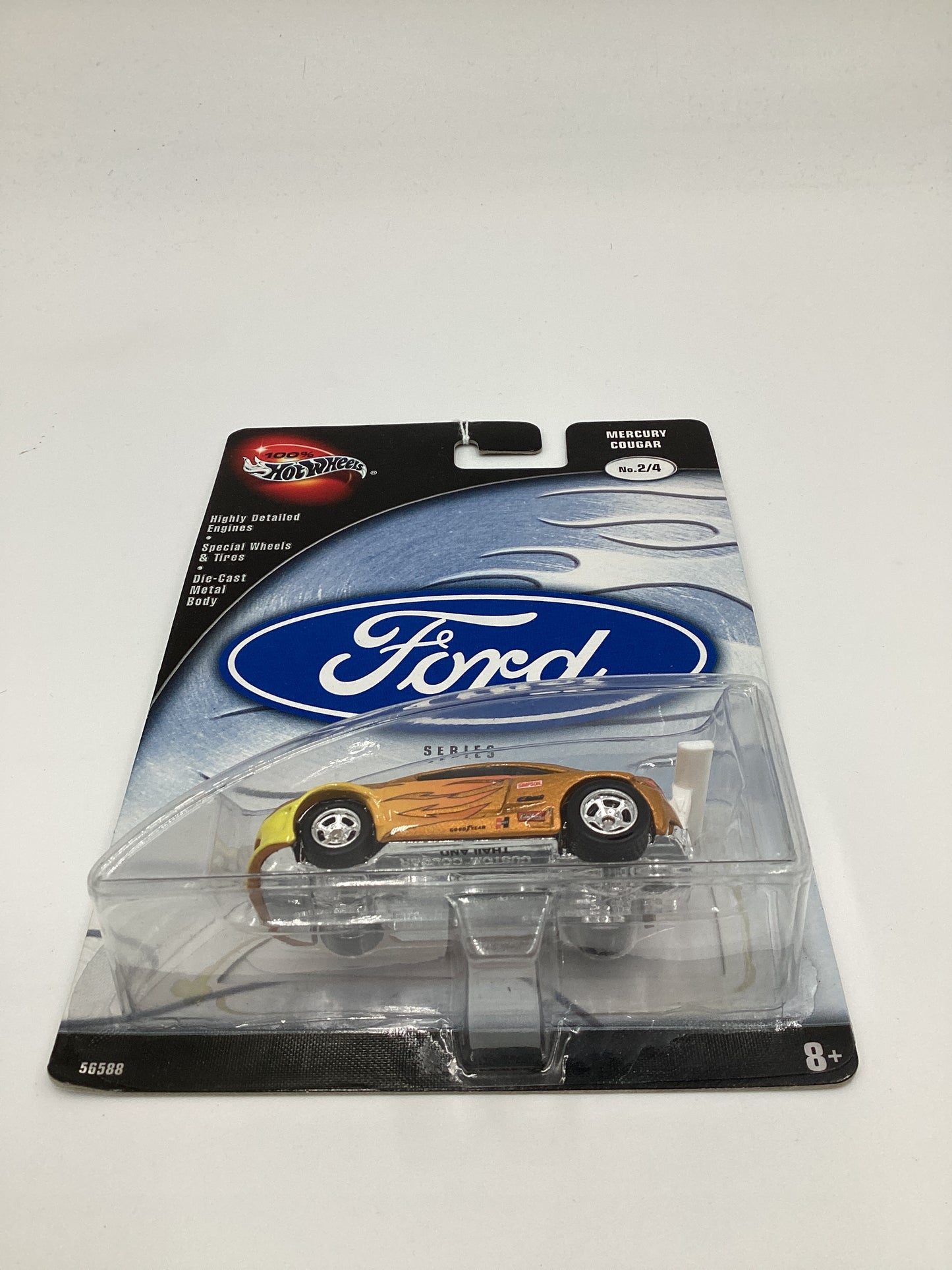 Hot Wheels 100% Ford Series No. 1/4 Mercury Cougar Gold 243G