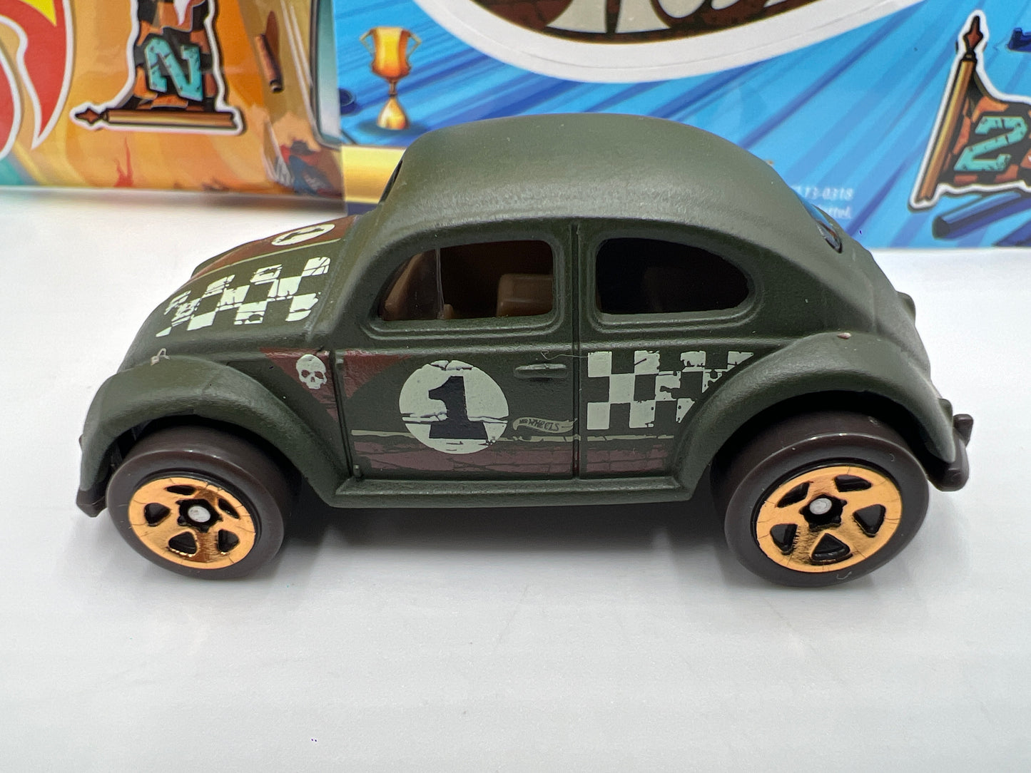2025 Hot Wheels Mystery Models Series 2 #1 CHASE Volkswagen Beetle Dark Green
