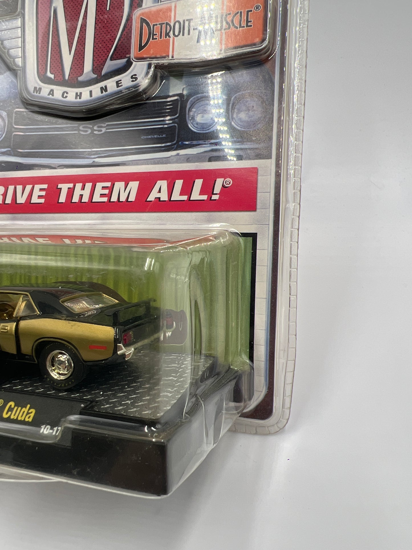 M2 Machines Premium Edition Detroit Muscle CHASE 1971 Plymouth Hemi Cuda Black/Gold VHTF 10-17