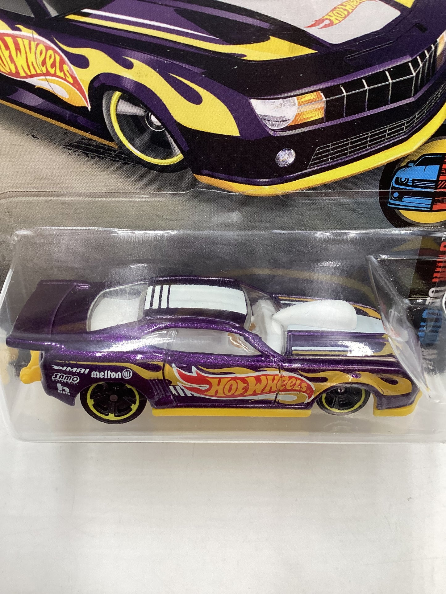 2016 Hot wheels Target Exclusive #64 10 Pro Stock Camaro Purple Summer Card 234B