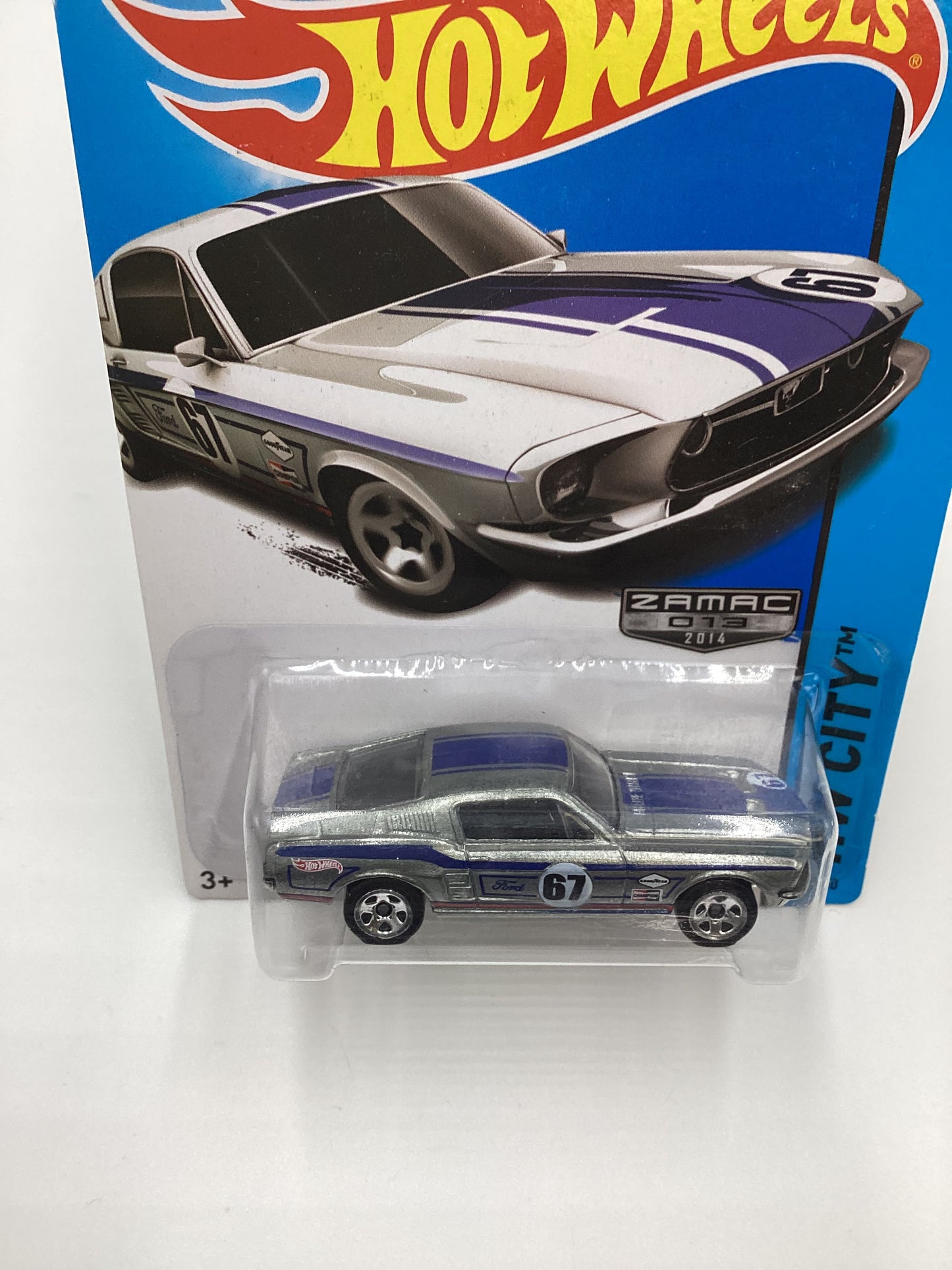 2014 Hot Wheels #098 Zamac 67 Custom Mustang