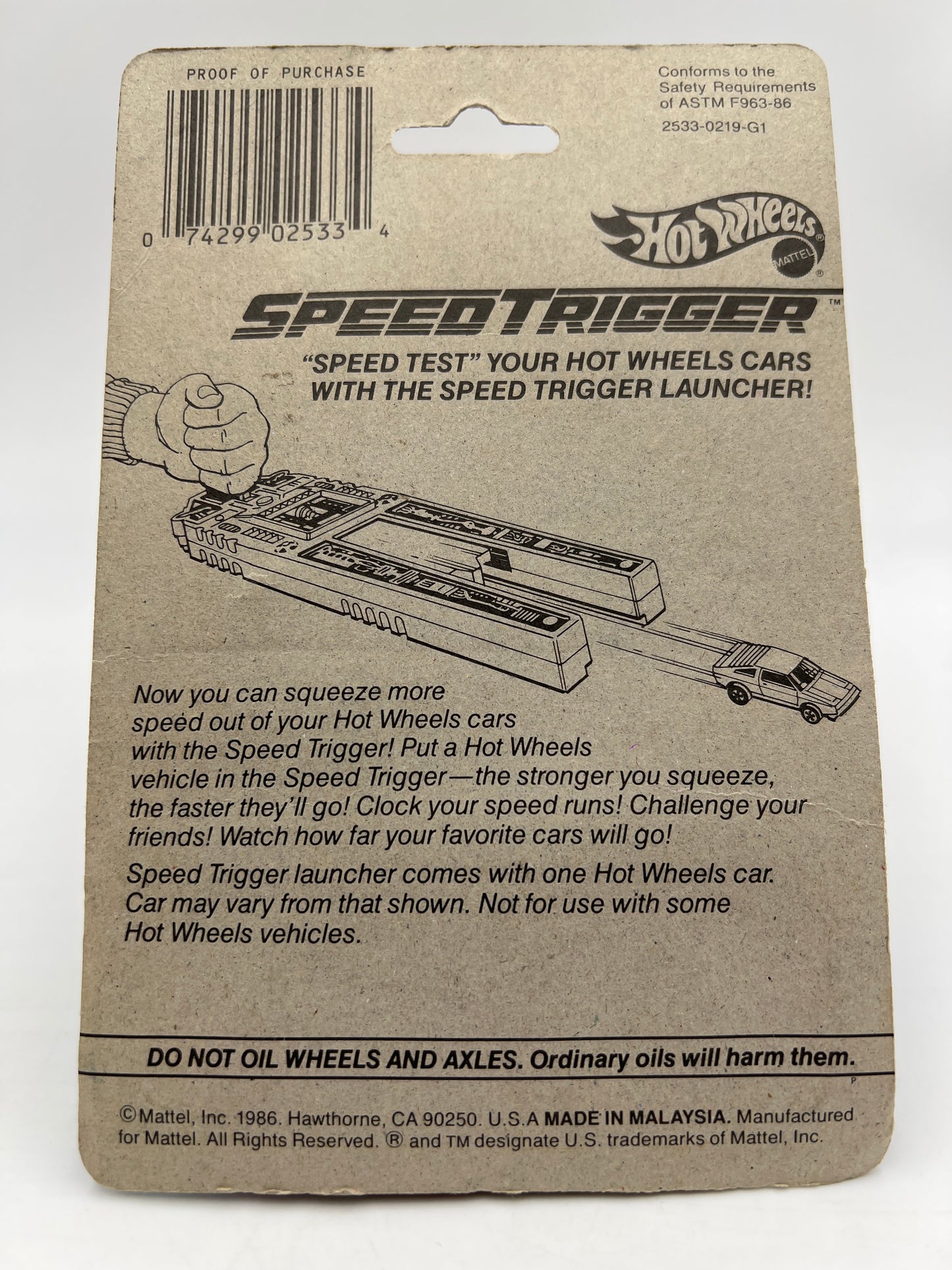 Hot Wheels Original 1986 Speed Fleet #2533 31 Doozie Burgundy  W/Protector Blister Not Perfect