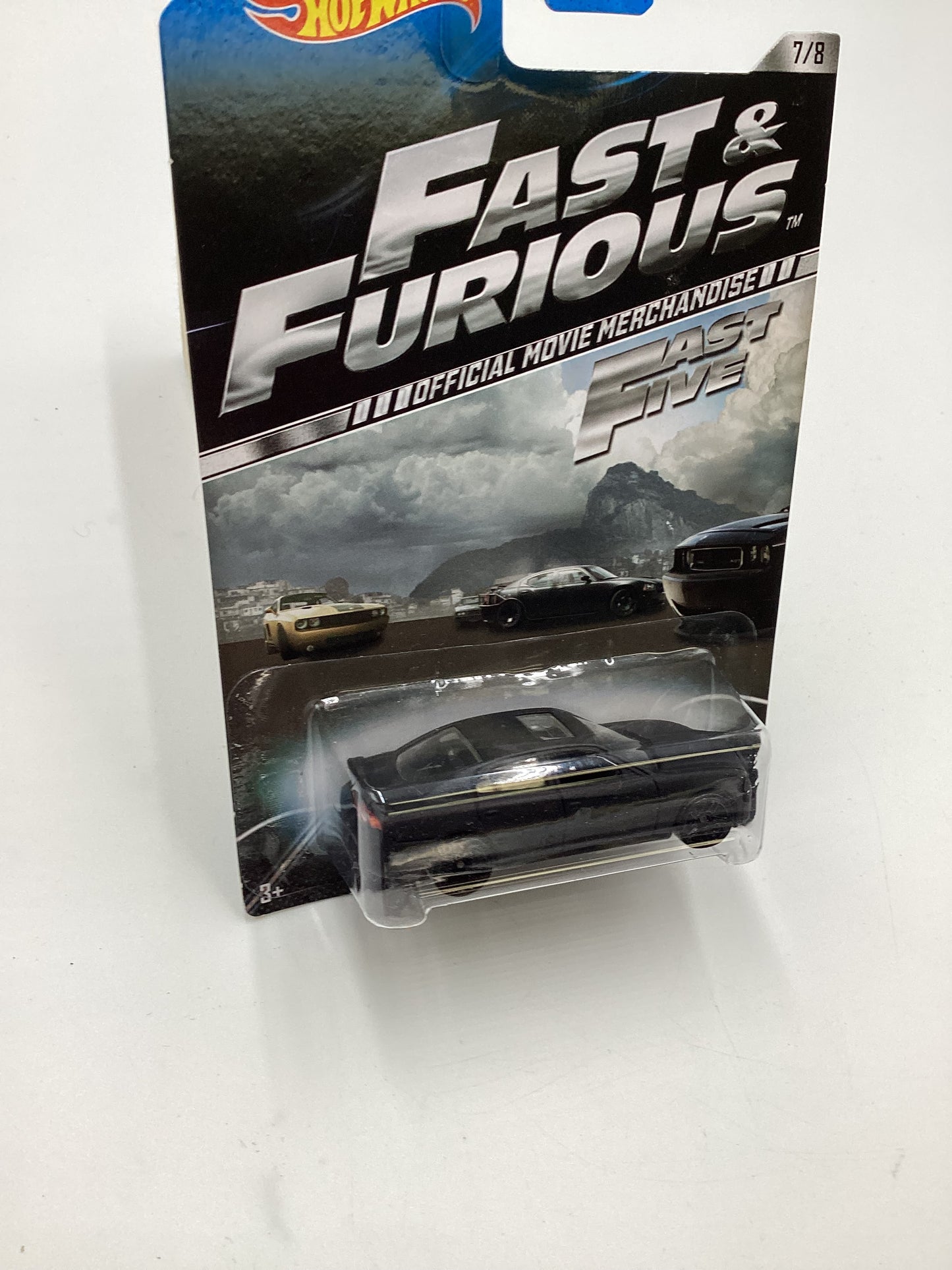 2014 Hot Wheels Fast and Furious Fast Five #7 11 Dodge Charger R/T Matte Black 71H