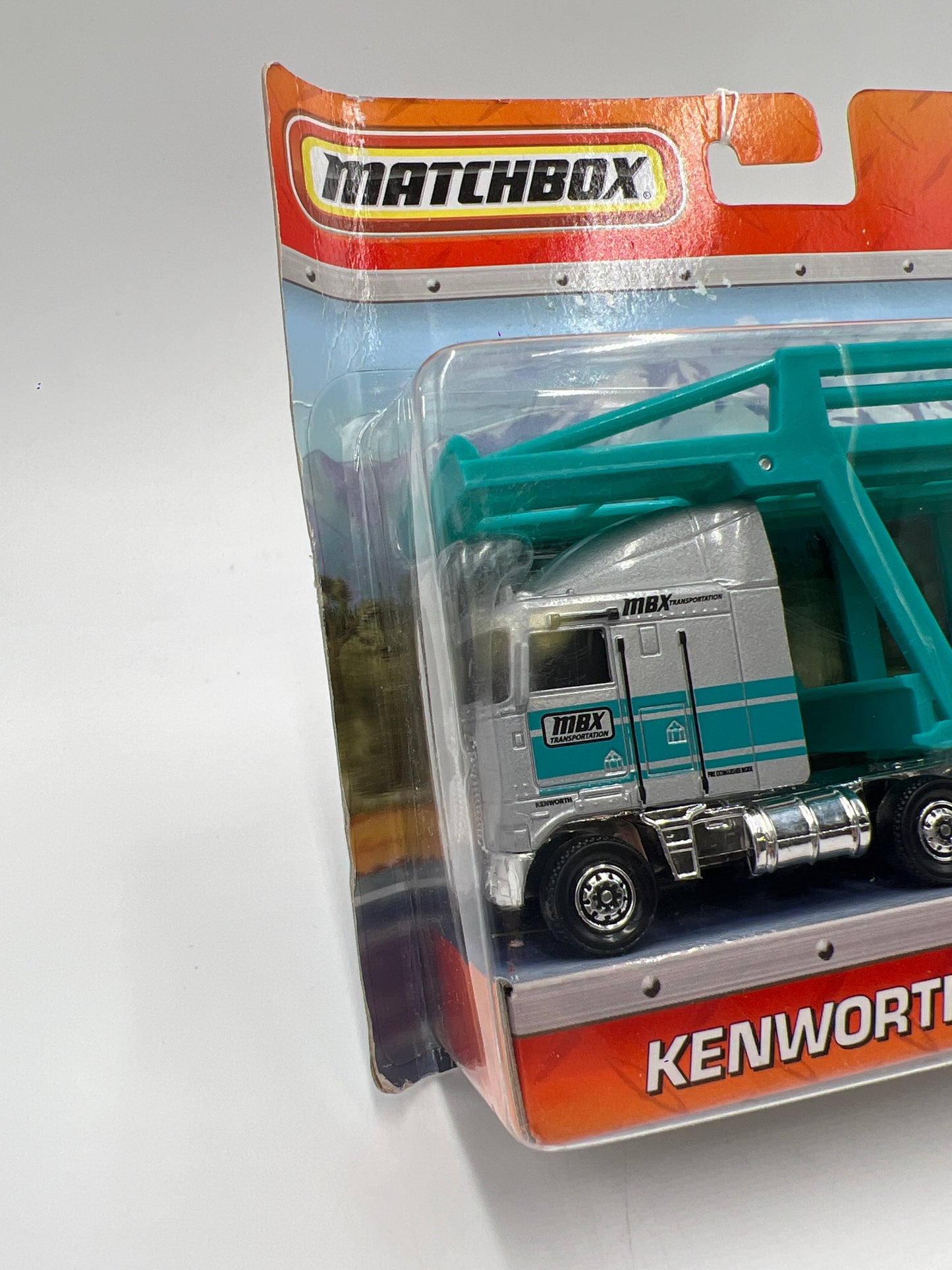 Matchbox Rare Kenworth K100E & Car Transporter W/Detachable Cab VHTF Card Not Perfect