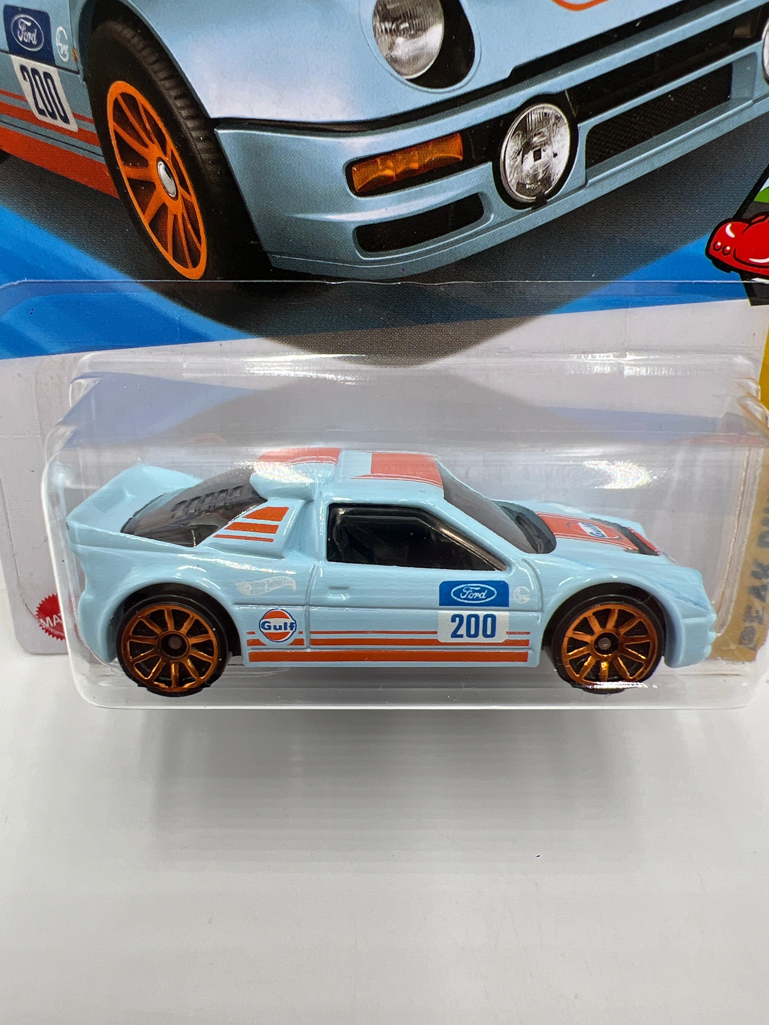 2025 Hot Wheels Q Case Peak Pursuit #247 Ford RS200 Gulf Blue 26F