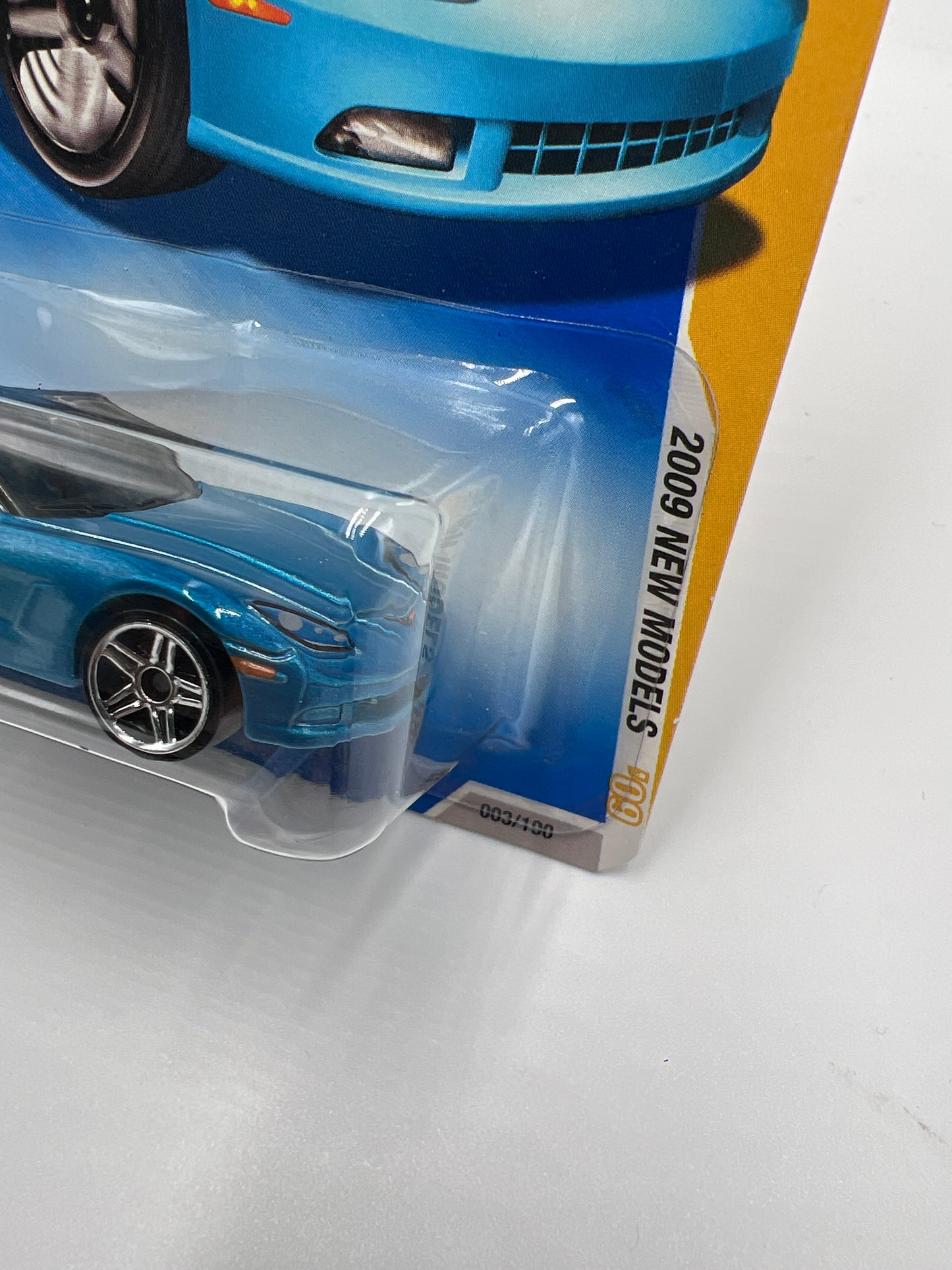 2009 Hot Wheels New Models #3 Corvette C6 Blue 13A