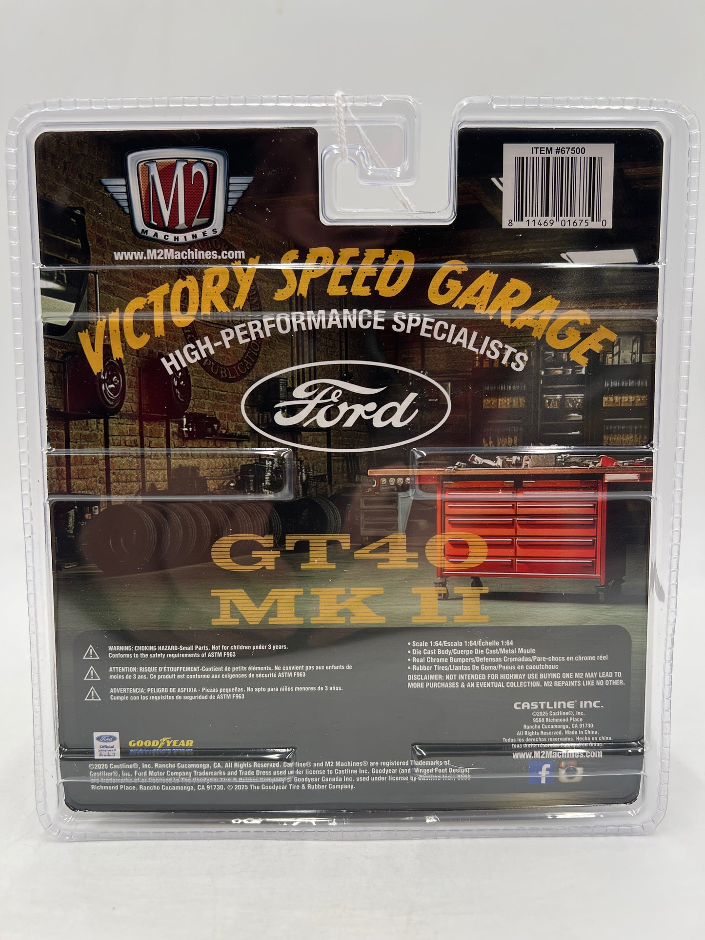 M2 Machines Diorama R17 CHASE 1966 Ford GT40 MK II
