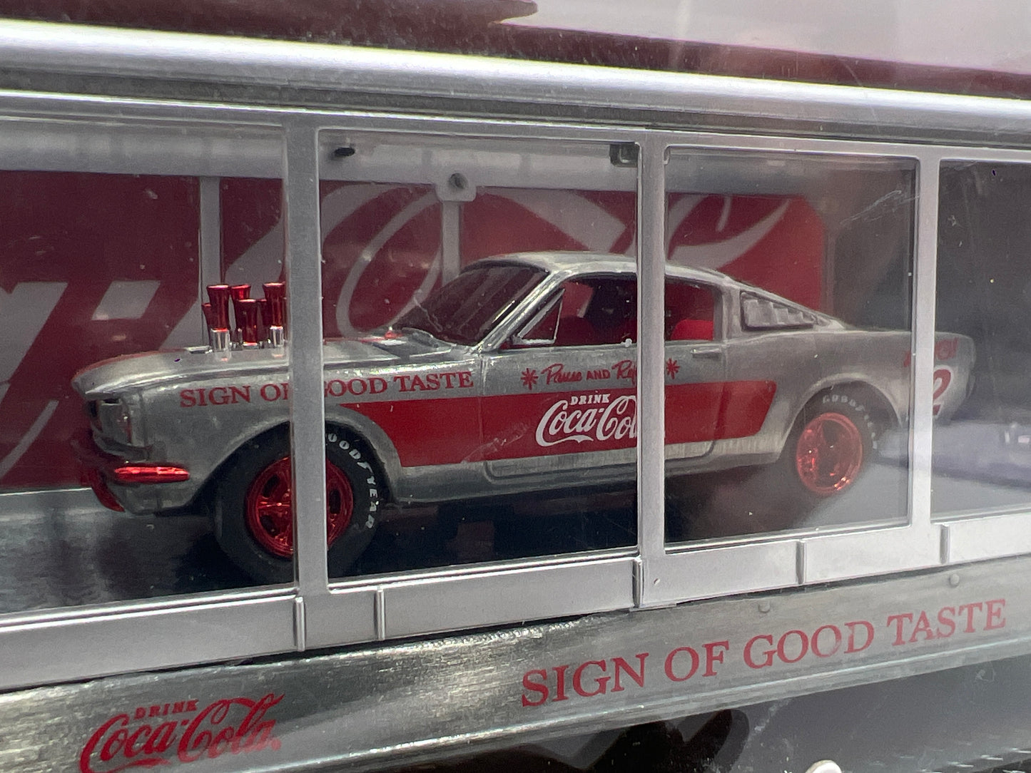 M2 Machines Auto Haulers RAW CHASE 1/250 Coca Cola 1966 Ford C-600 & 1966 Ford Mustang Fastback 2+2 RC02 VHTF