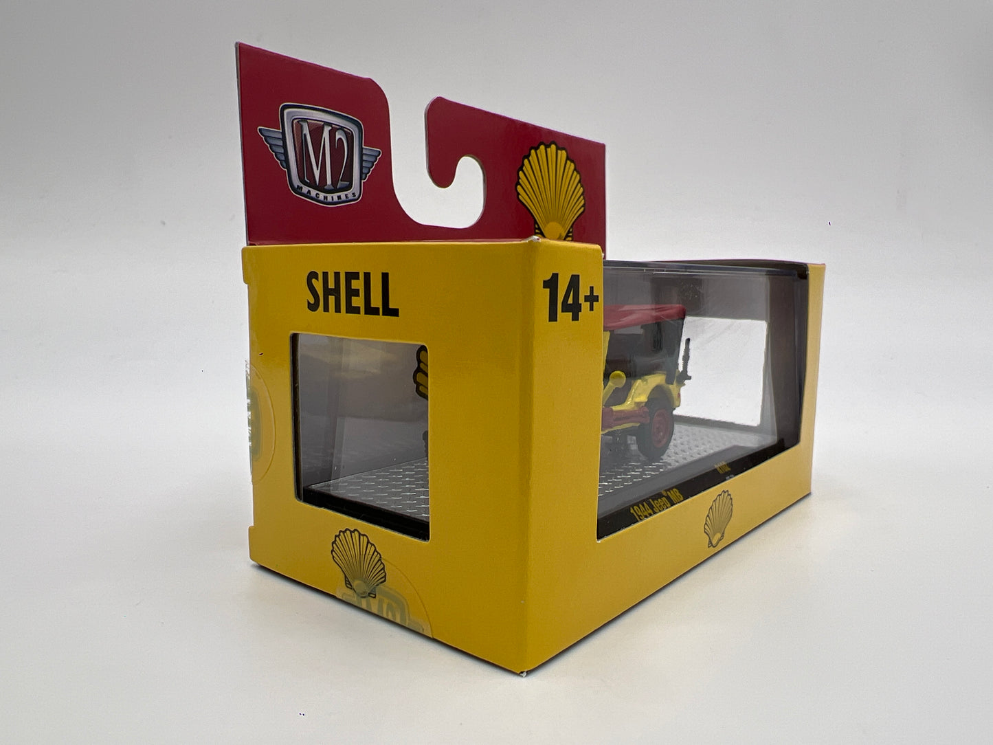 2025 M2 Machines Shell 1944 Jeep MB Yellow/Red R102