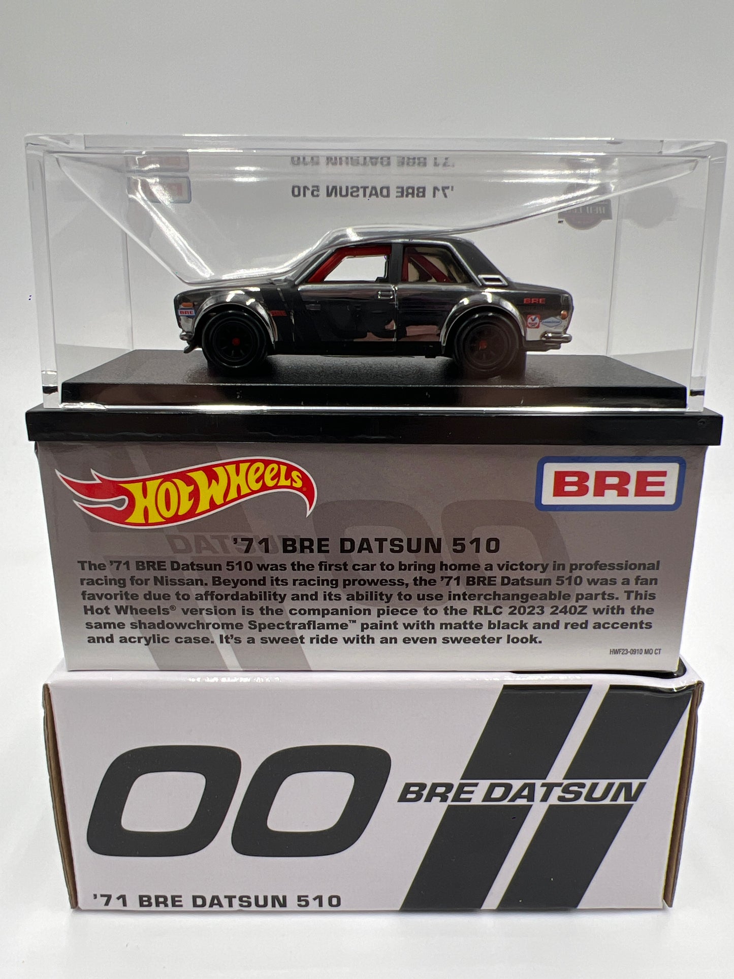 2024 Hot Wheels RLC 71 BRE Datsun 510 Chrome/Black