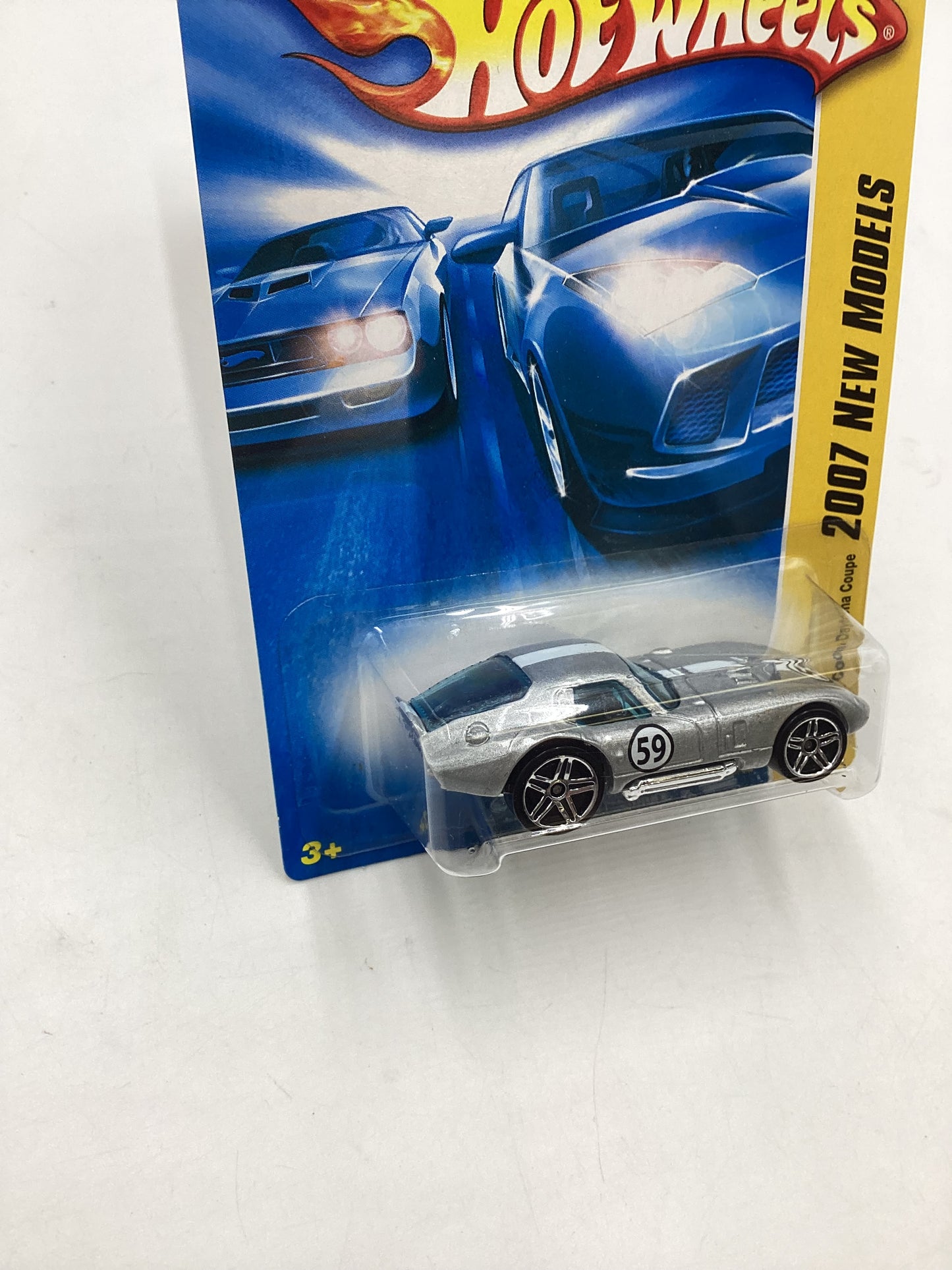 2007 Hot wheels New Models #006 Shelby Cobra Daytona Coupe Silver 28D