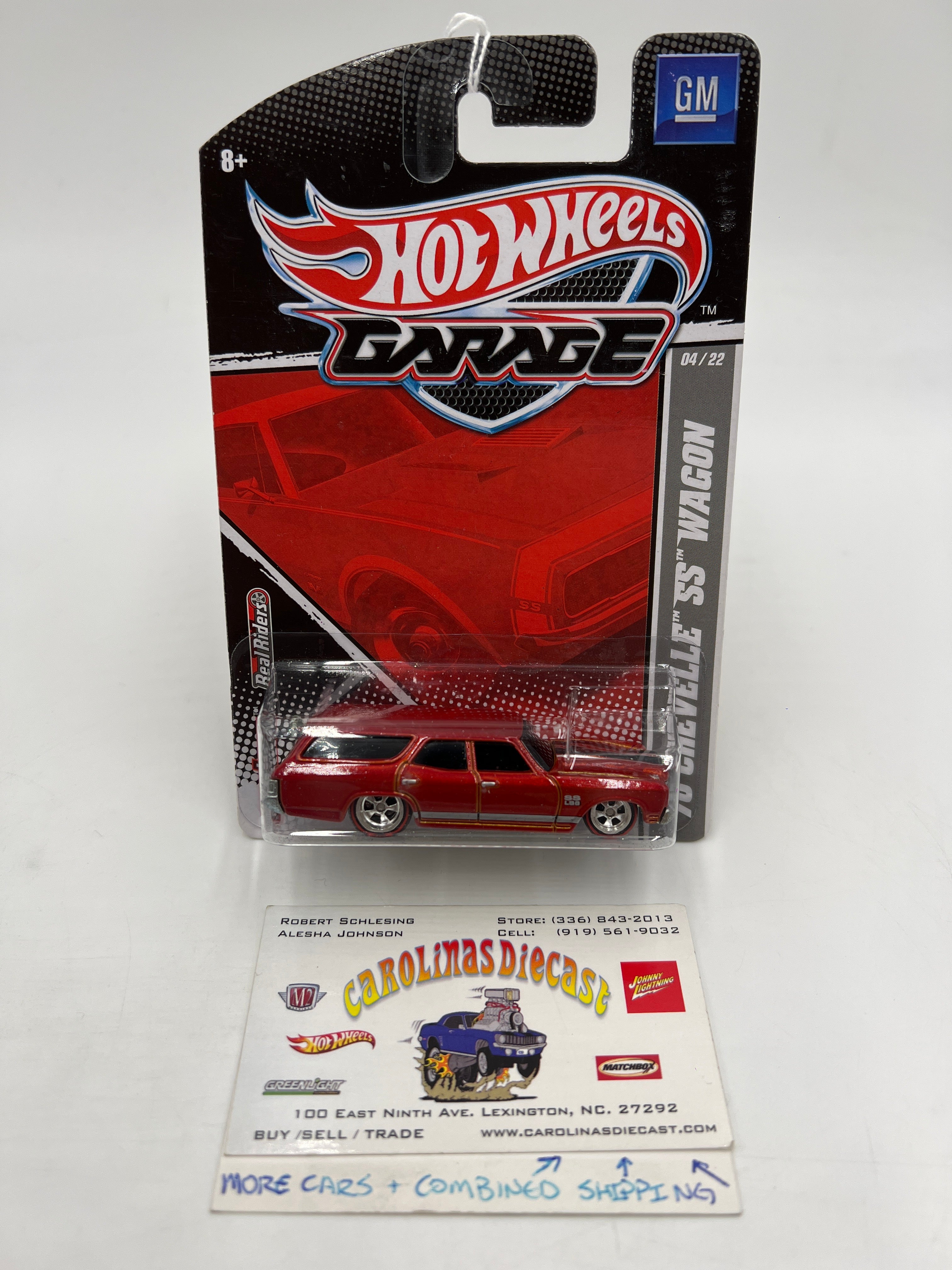 Hot Wheels Premium Garage GM Series #4 70 Chevelle SS Wagon Red