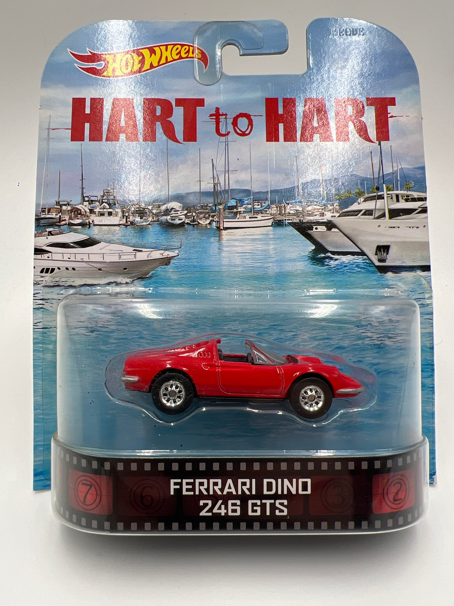 Hot Wheels Retro Entertainment Hart to Hart Ferrari Dino 246 GTS Red W/Protector