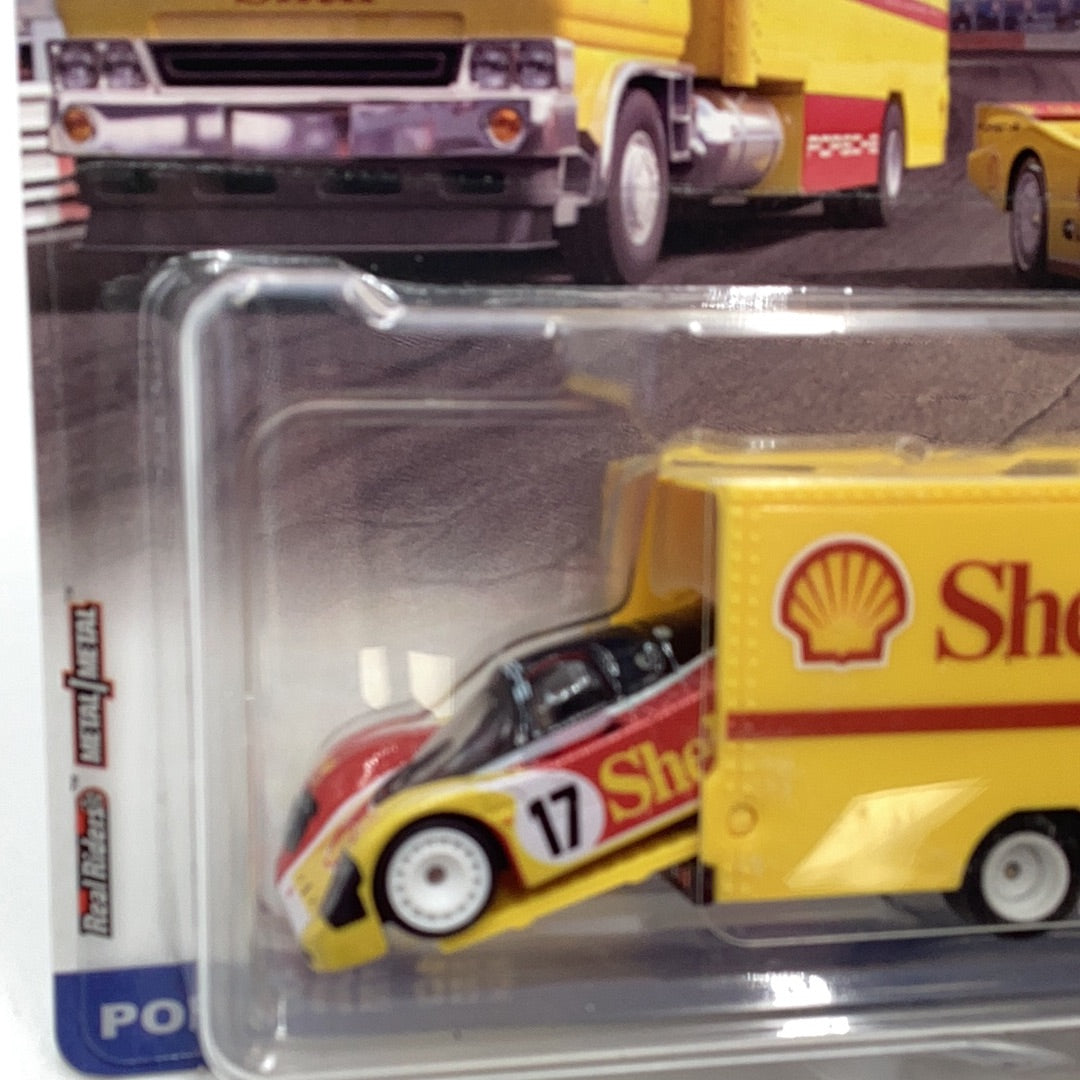 Hot wheels car culture team transport #45 Porsche 962 Sakura Sprinter 279E