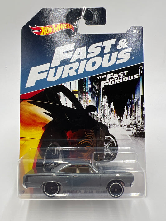 Hot Wheels Fast and Furious #3 70 Plymouth Road Runner Gray 69H