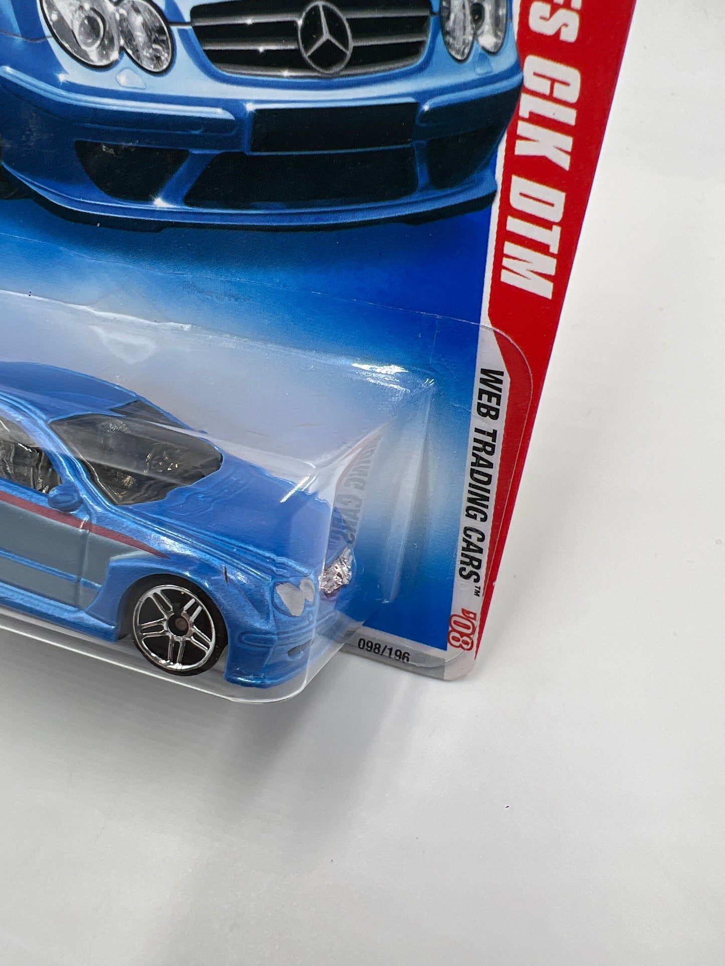 2008 Hot Wheels Web Trading Cars #98 AMG-Mercedes CLK DTM Blue 90A