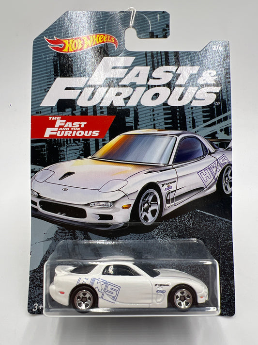 Hot Wheels Fast and Furious #2 95 Mazda RX-7 White 74B