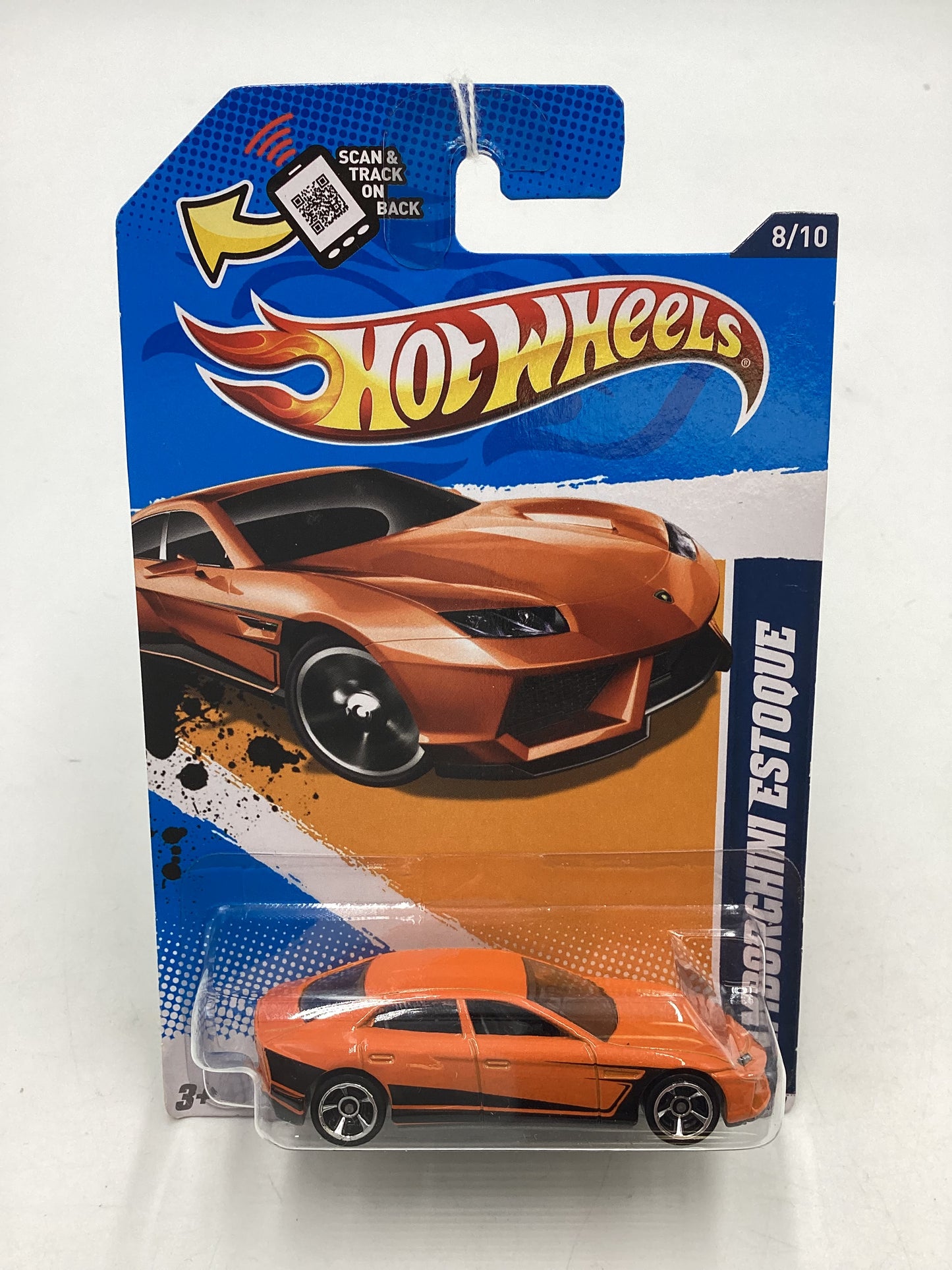 2012 Hot Wheels All Stars #128 Lamborghini Estoque Orange 101B