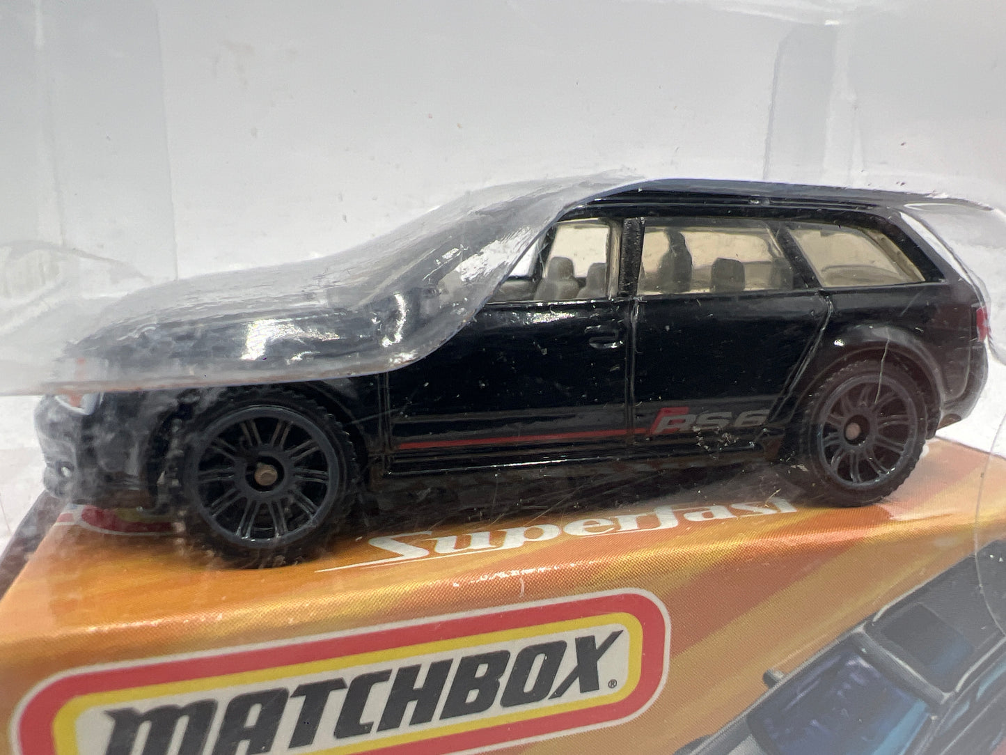 Matchbox Superfast #10 Audi RS6 Avant Black W/Gray Wheels