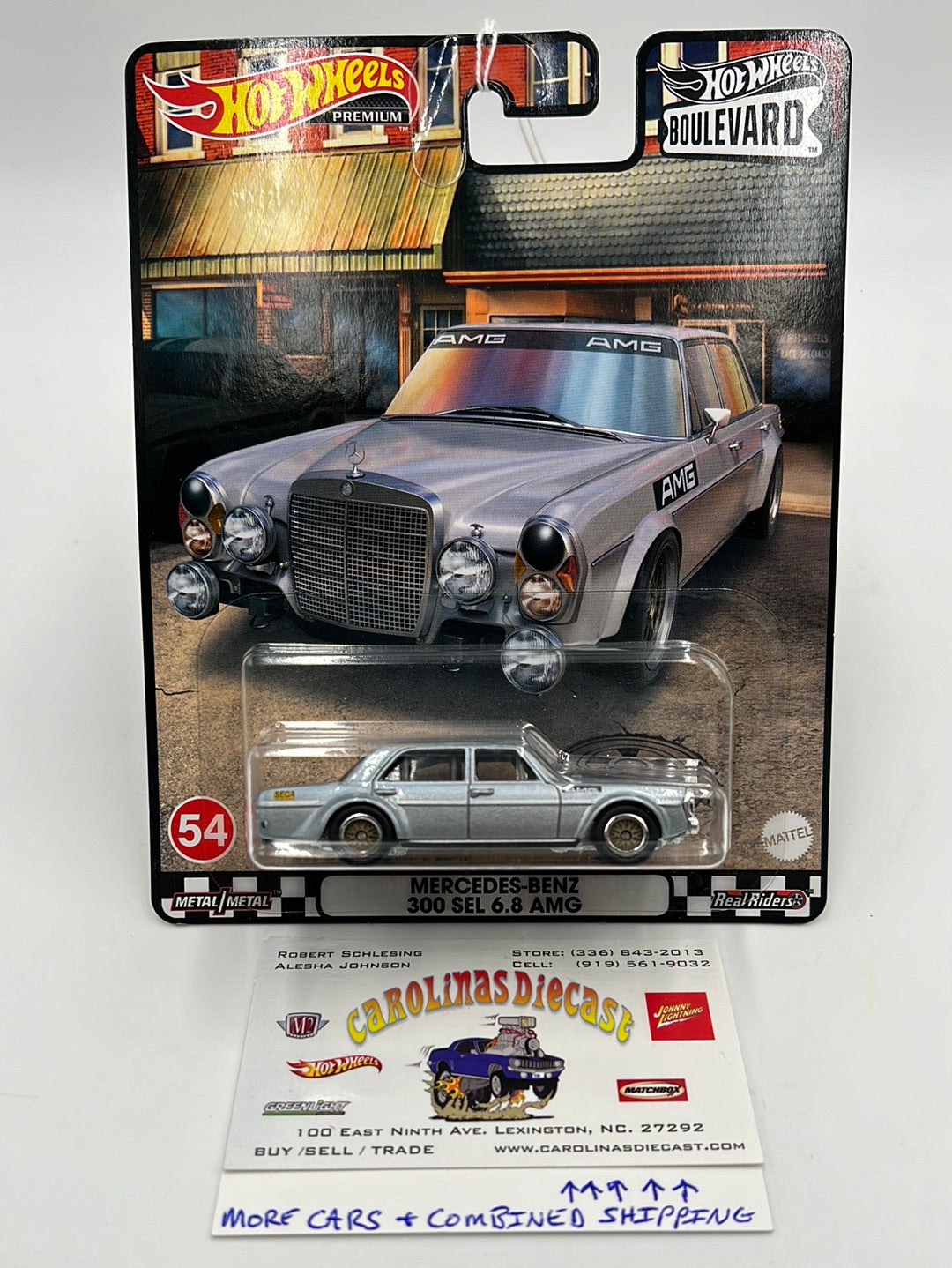 Hot Wheels Premium Boulevard #54 Mercedes Benz 300 SEL 6.8 AMG 264G