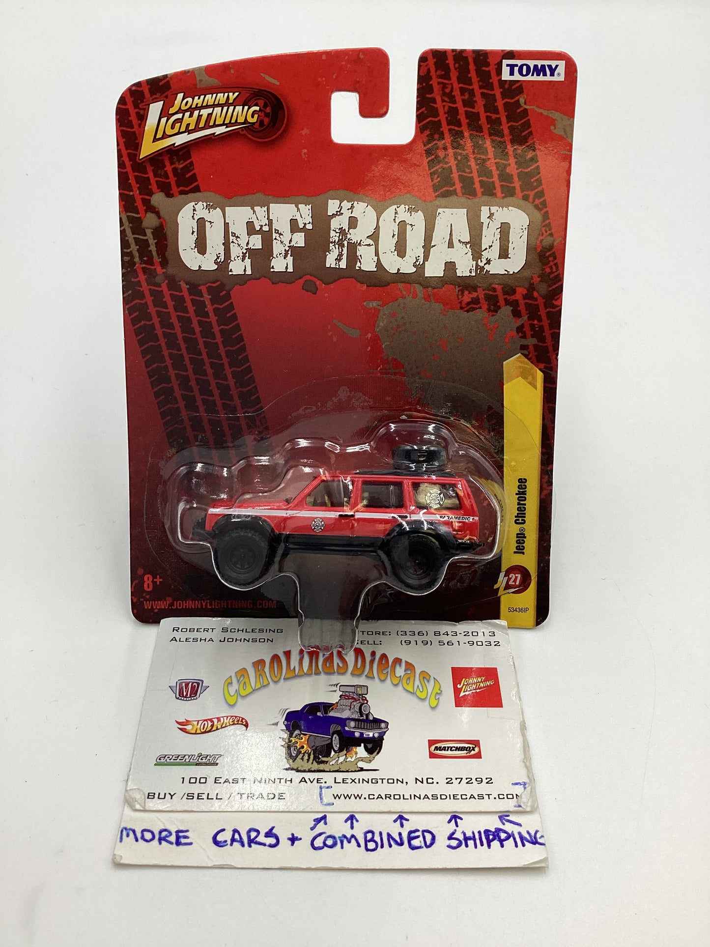 Johnny lightning Off Road #27 Jeep Cherokee XJ Paramedic Red HTF W/ protector