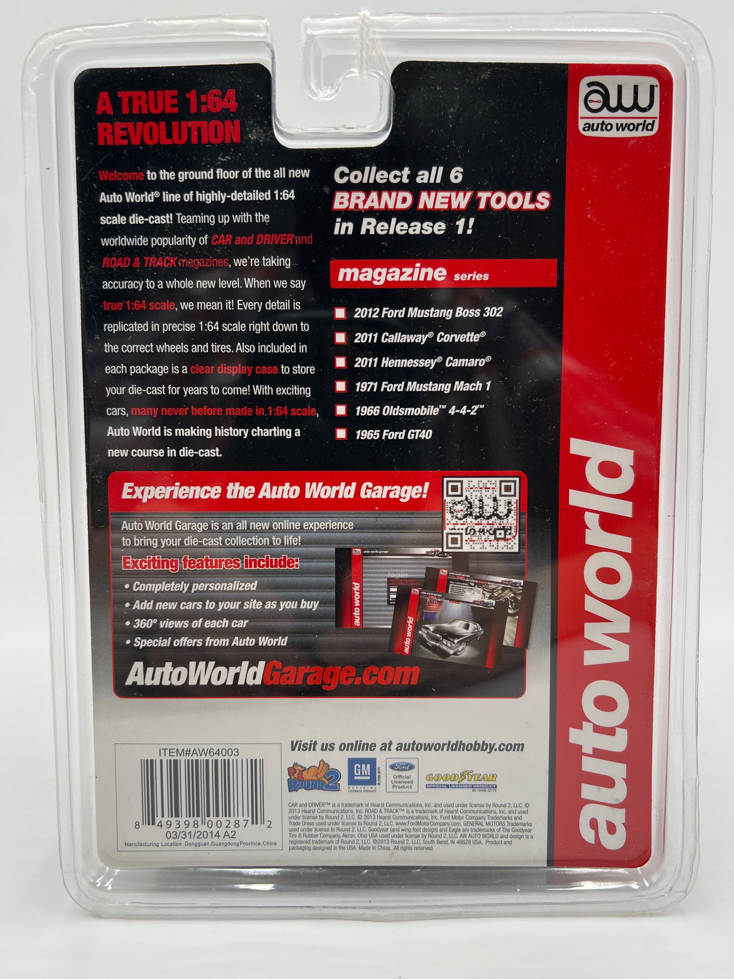 Auto World Car And Driver #5 Ultra Red CHASE 1966 Oldsmobile 442