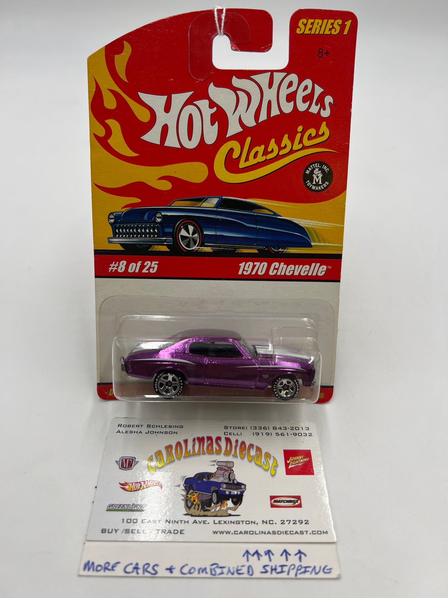 Hot Wheels Classics Series 1 #8 1970 Chevelle Purple