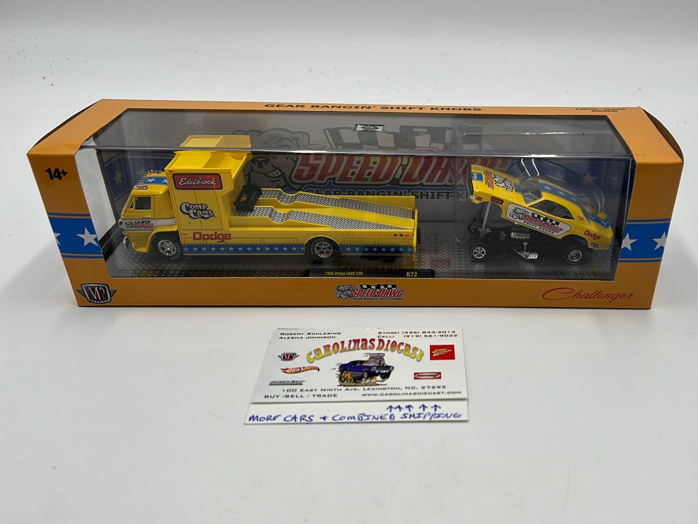 M2 Machines 1966 Dodge L600 COE & 1971 Dodge Challenger Funny Car (R72)