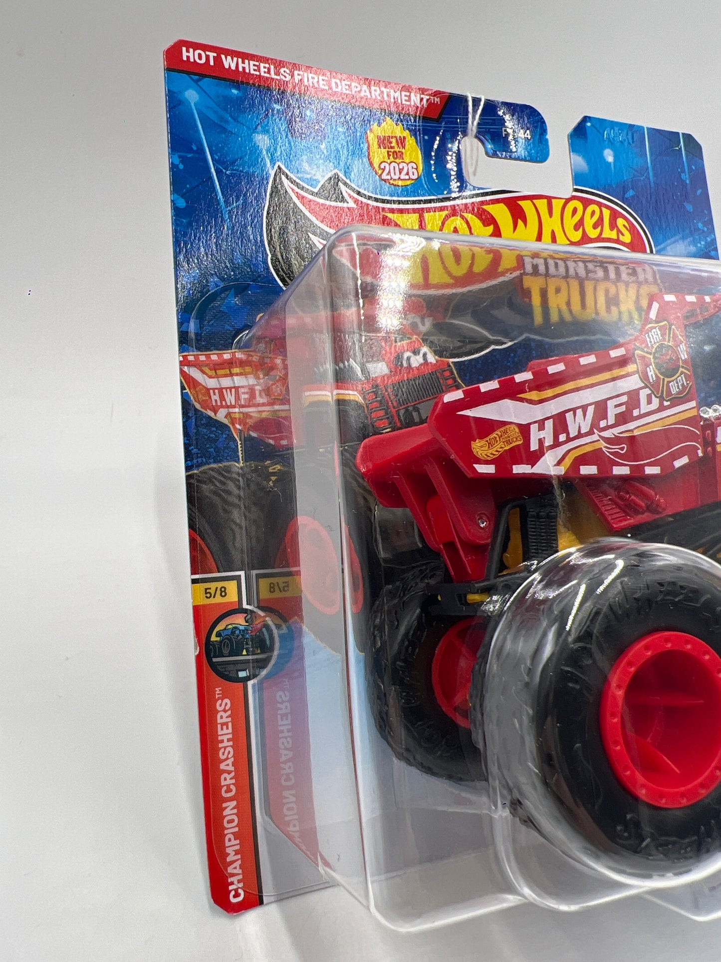 2026 Hot Wheels Monster Trucks Champion Crashers #5 Hot Wheels Fire Department 125H