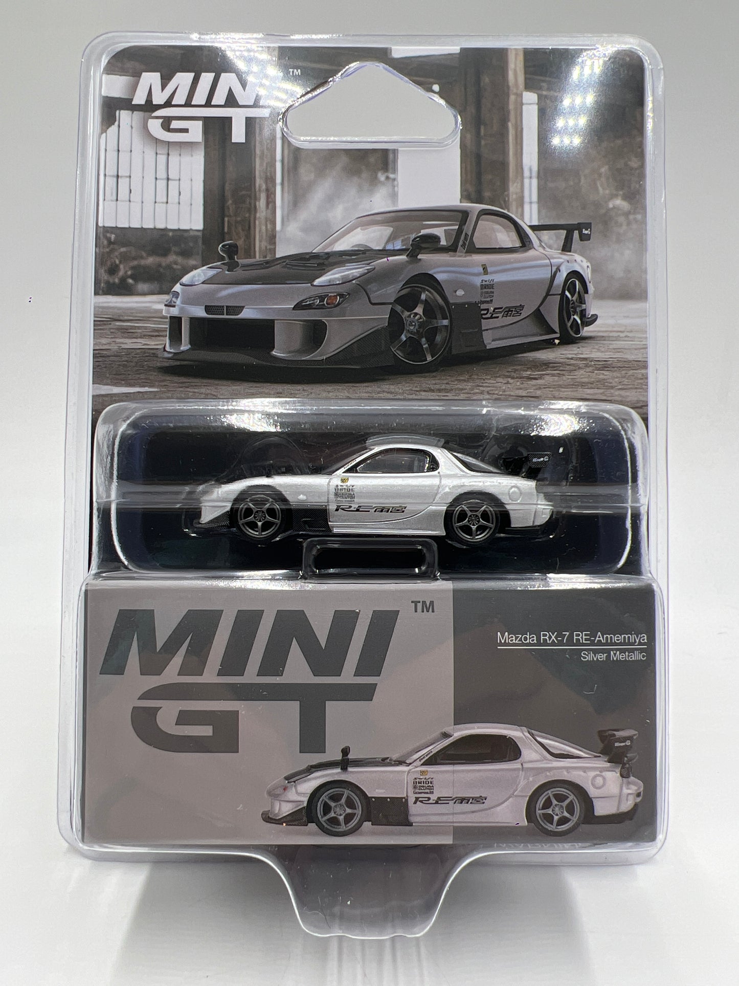 Mini GT #1106 Mazda RX-7 RE-Amemiya Silver 231G