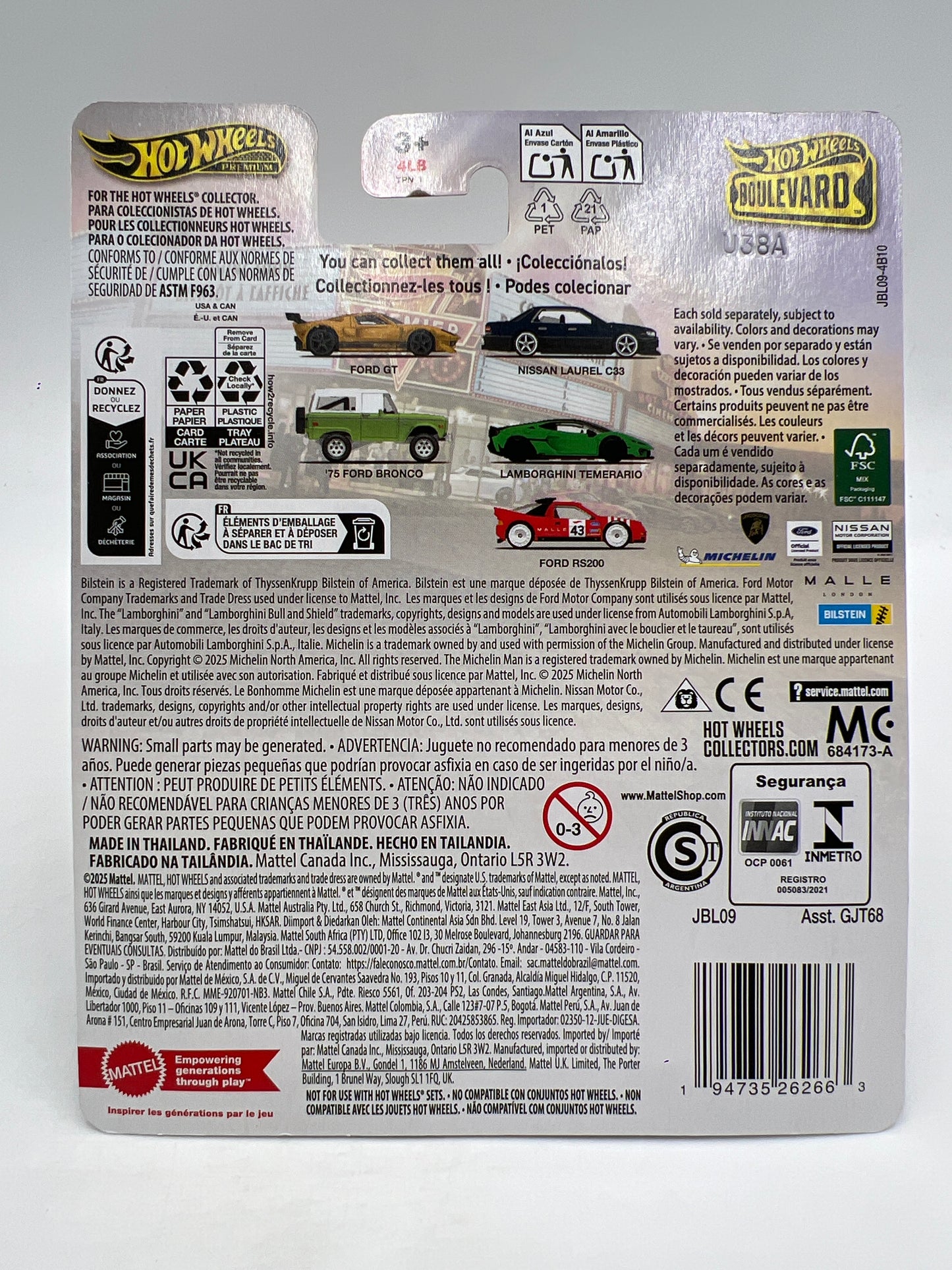 2025 Hot Wheels Premium Boulevard #139 Lamborghini Temerario Green 259D