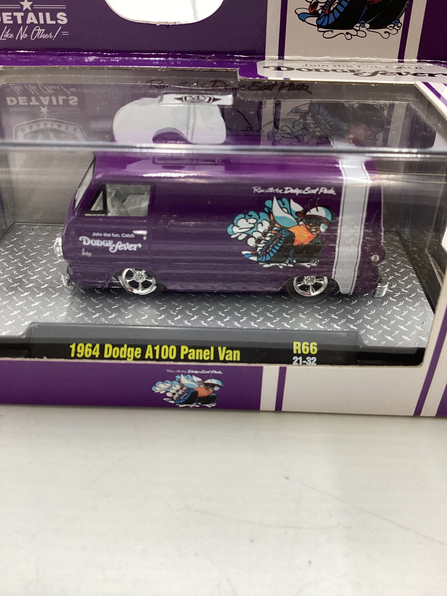 M2 Machines Dodge Fever 1964 Dodge A100 Panel Van Purple R66