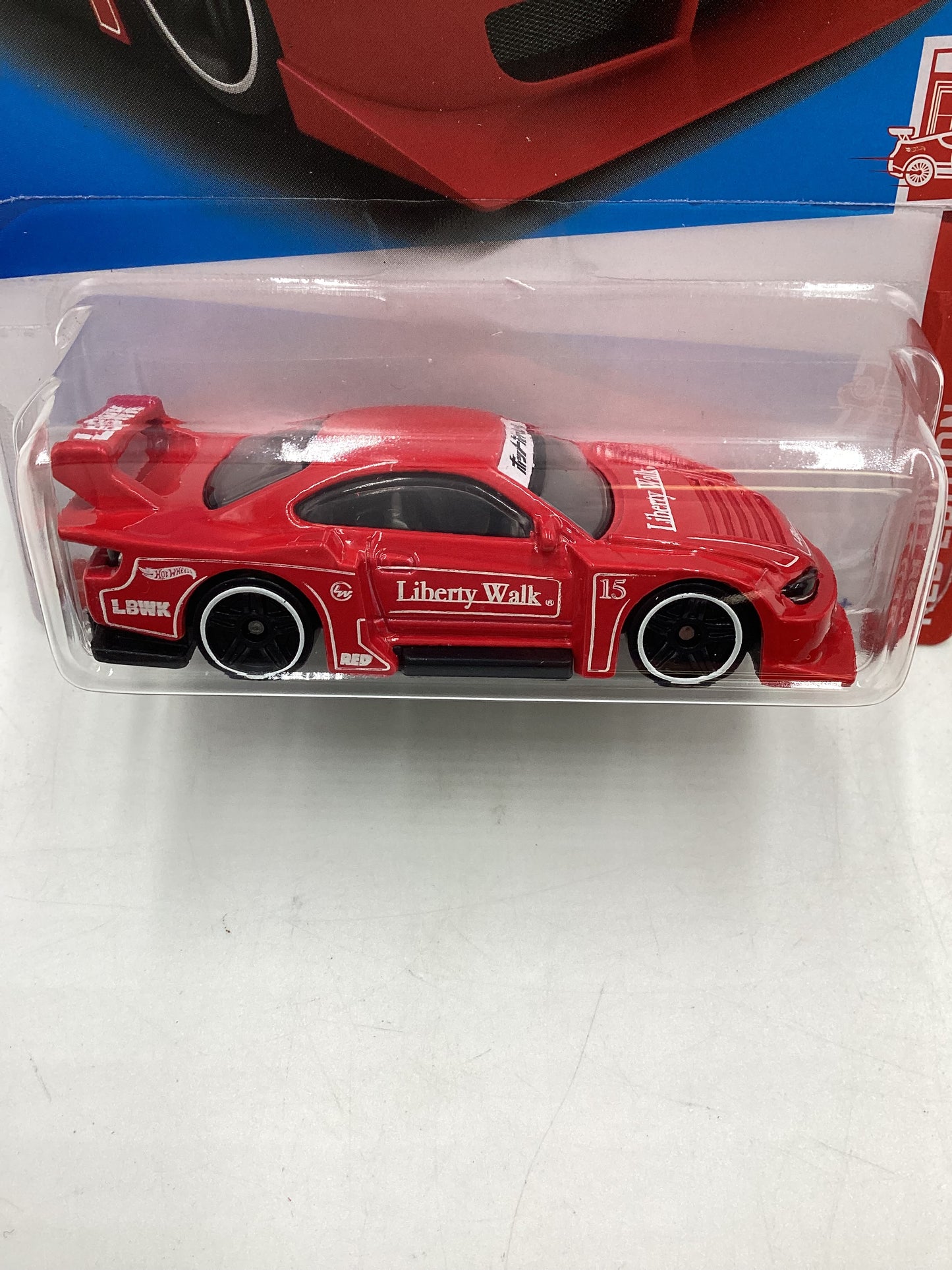 2023 Hot Wheels Red Edition #17 LB Super Silhouette Nissan Silvia with protector