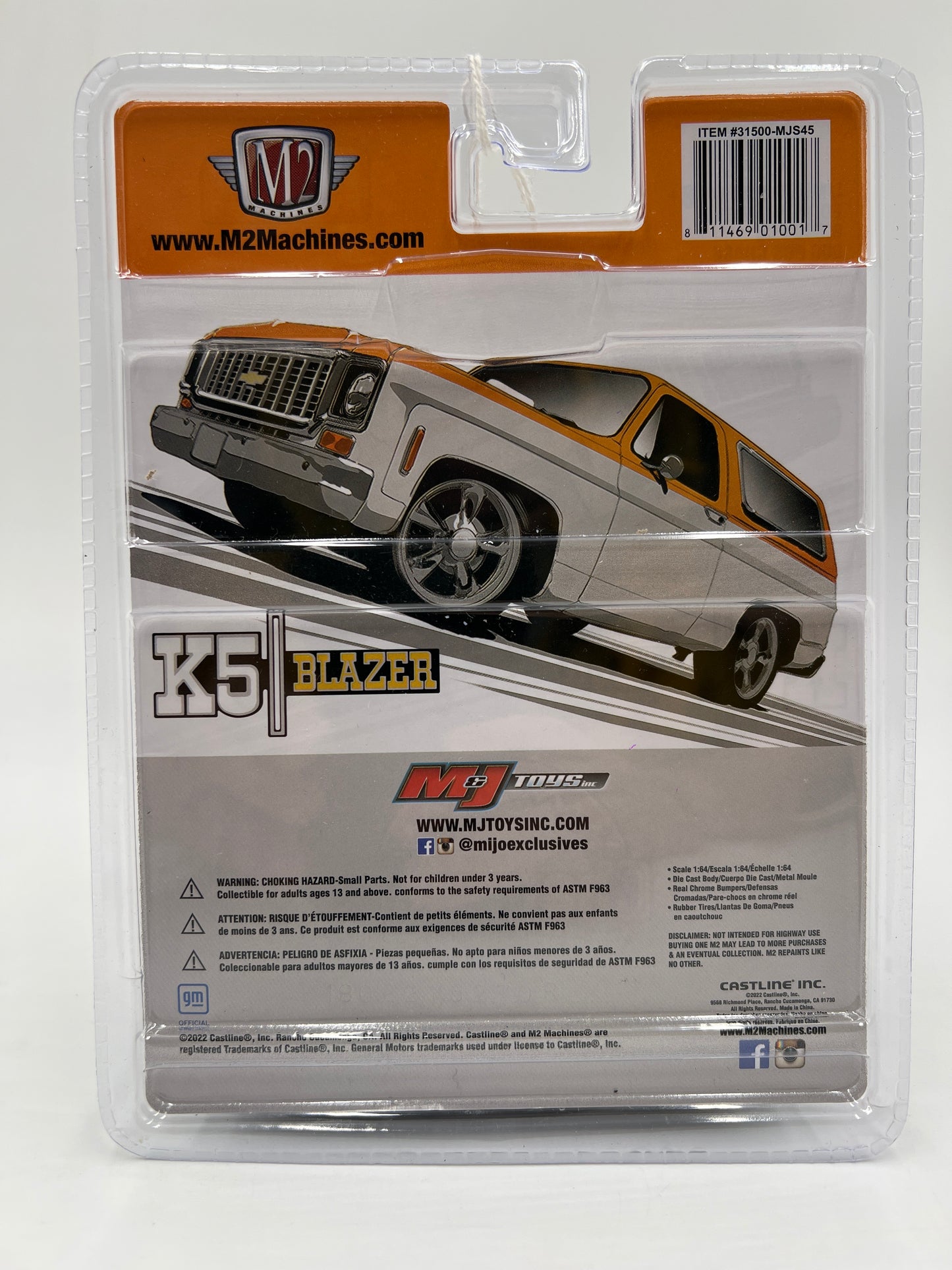 M2 Machines Mijo Exclusives CHASE 1973 Chevrolet K5 Blazer MJS45 See Description
