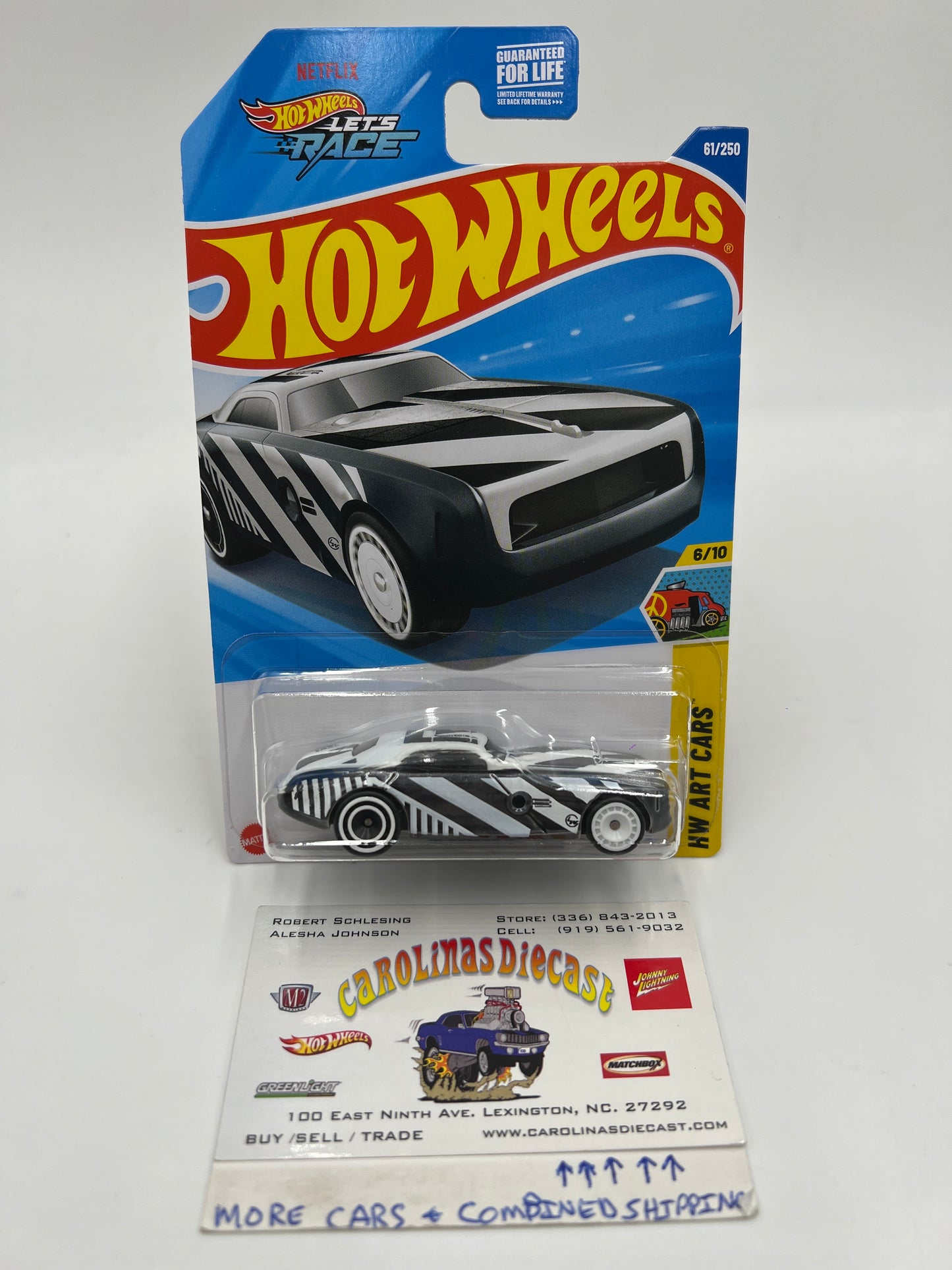 2025 Hot Wheels C Case Super Treasure Hunt #61 Hi-Roller II Black/White W/Protector #1