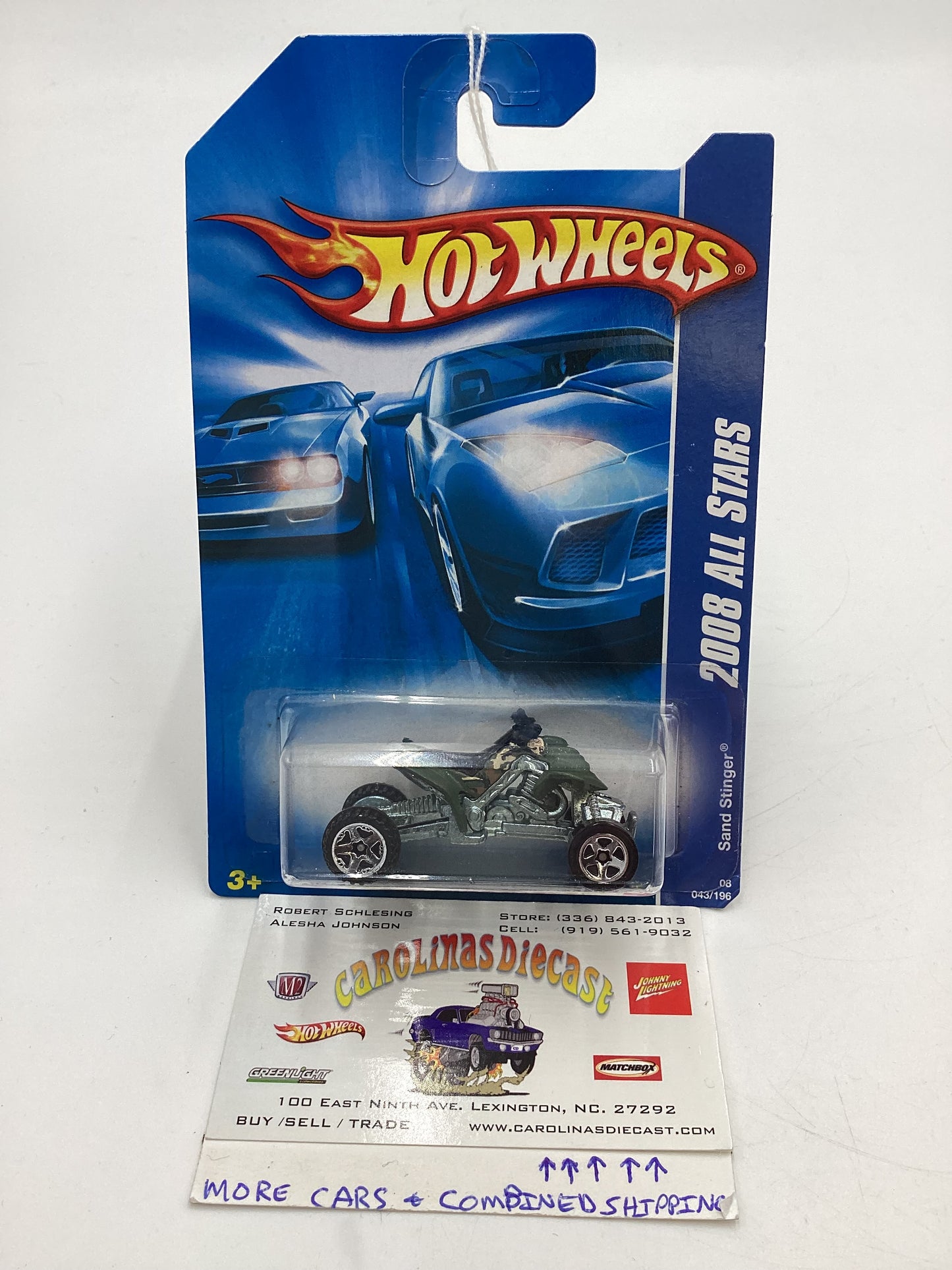 2008 Hot Wheels All Stars #43 Sand Stinger Green EE5