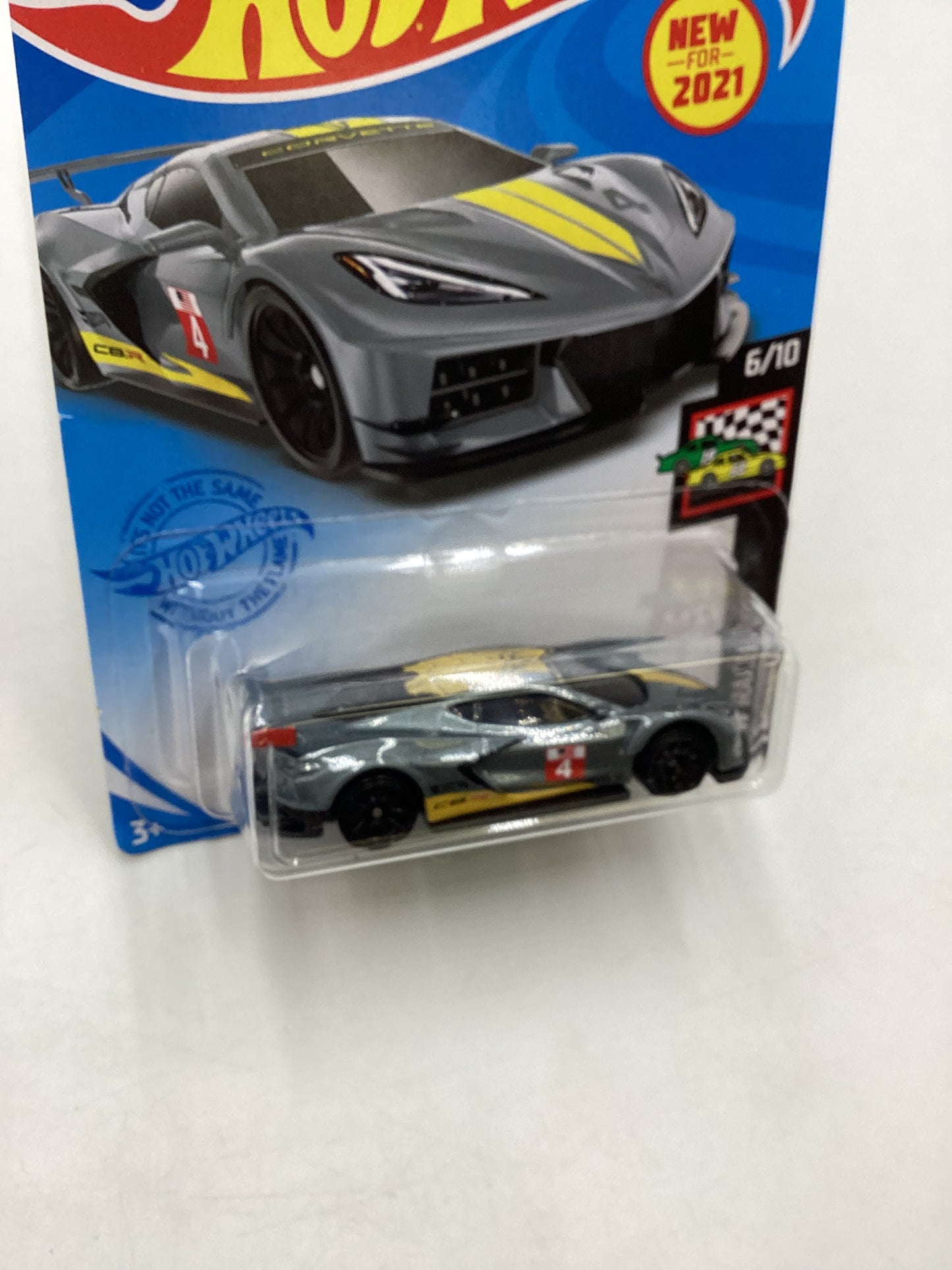 2021 Hot wheels #105 Corvette C8.R Grey 11F