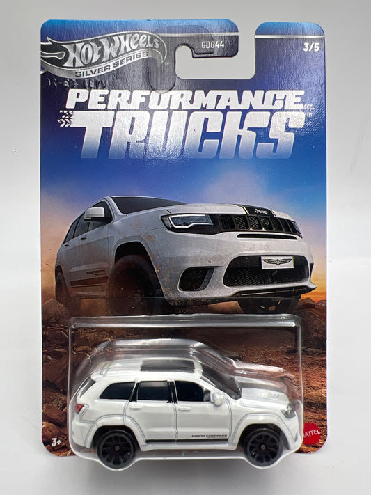 2026 Hot Wheels Performance Trucks #3 2019 Jeep Grand Cherokee Trackhawk White 167N
