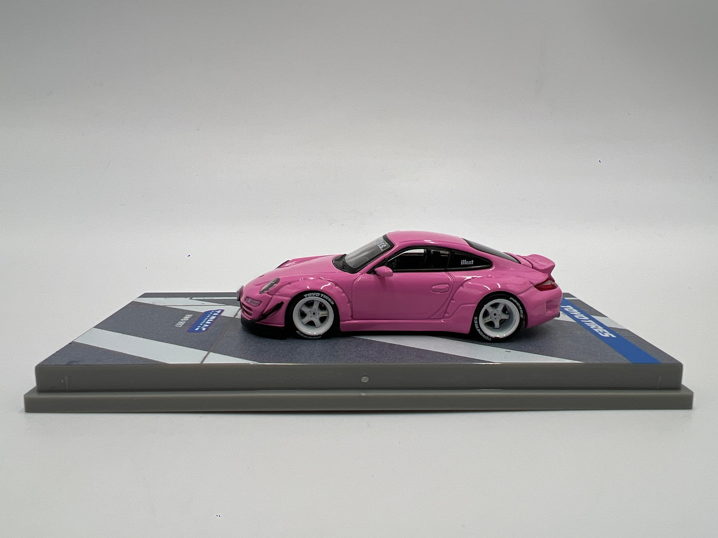 Tarmac Works x Hobby 64 Porsche RWB 997 Pink Toyo Tires