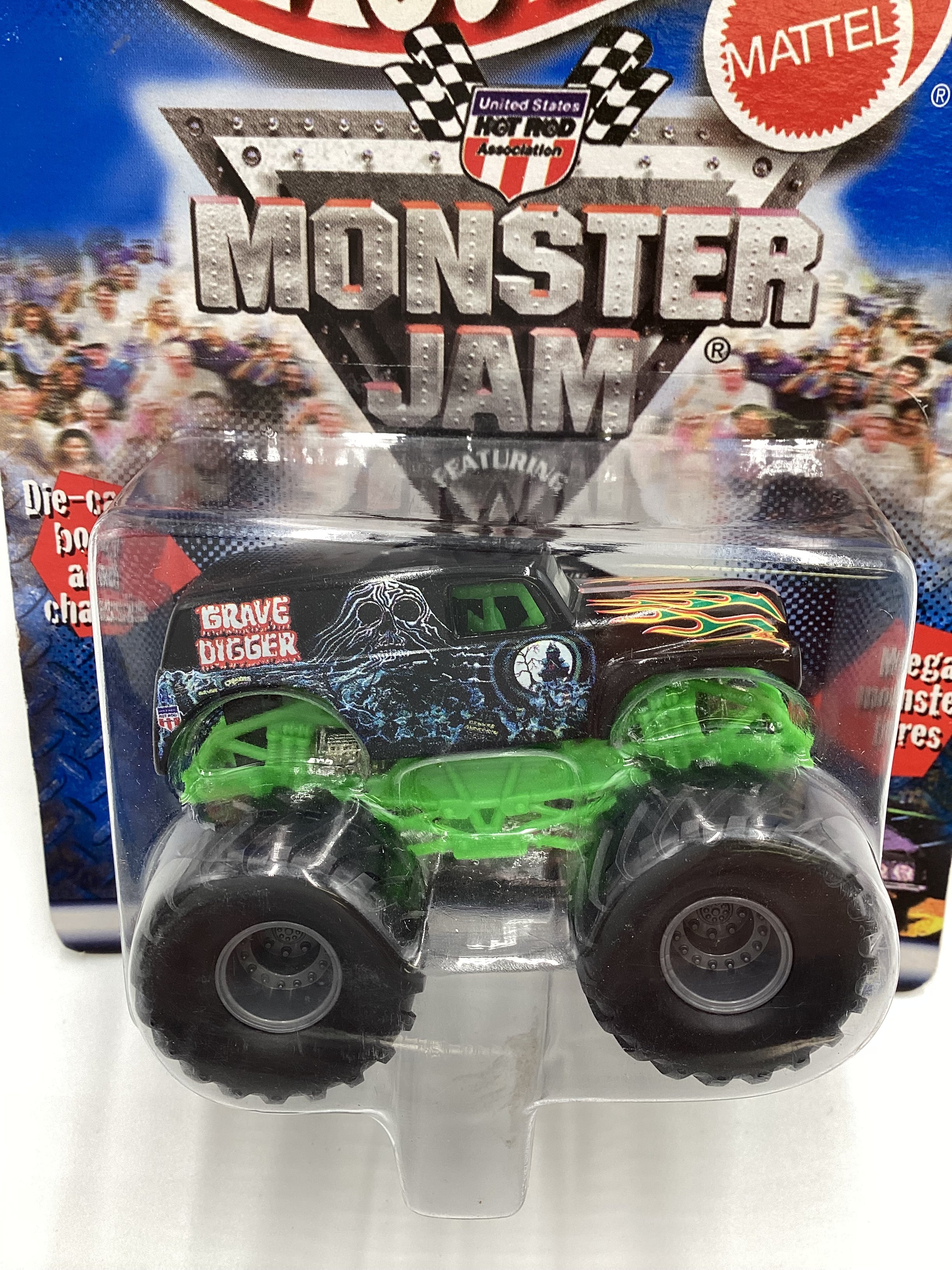 2000 Monster Jam Hot Rod Association Grave Digger Long Card 125F