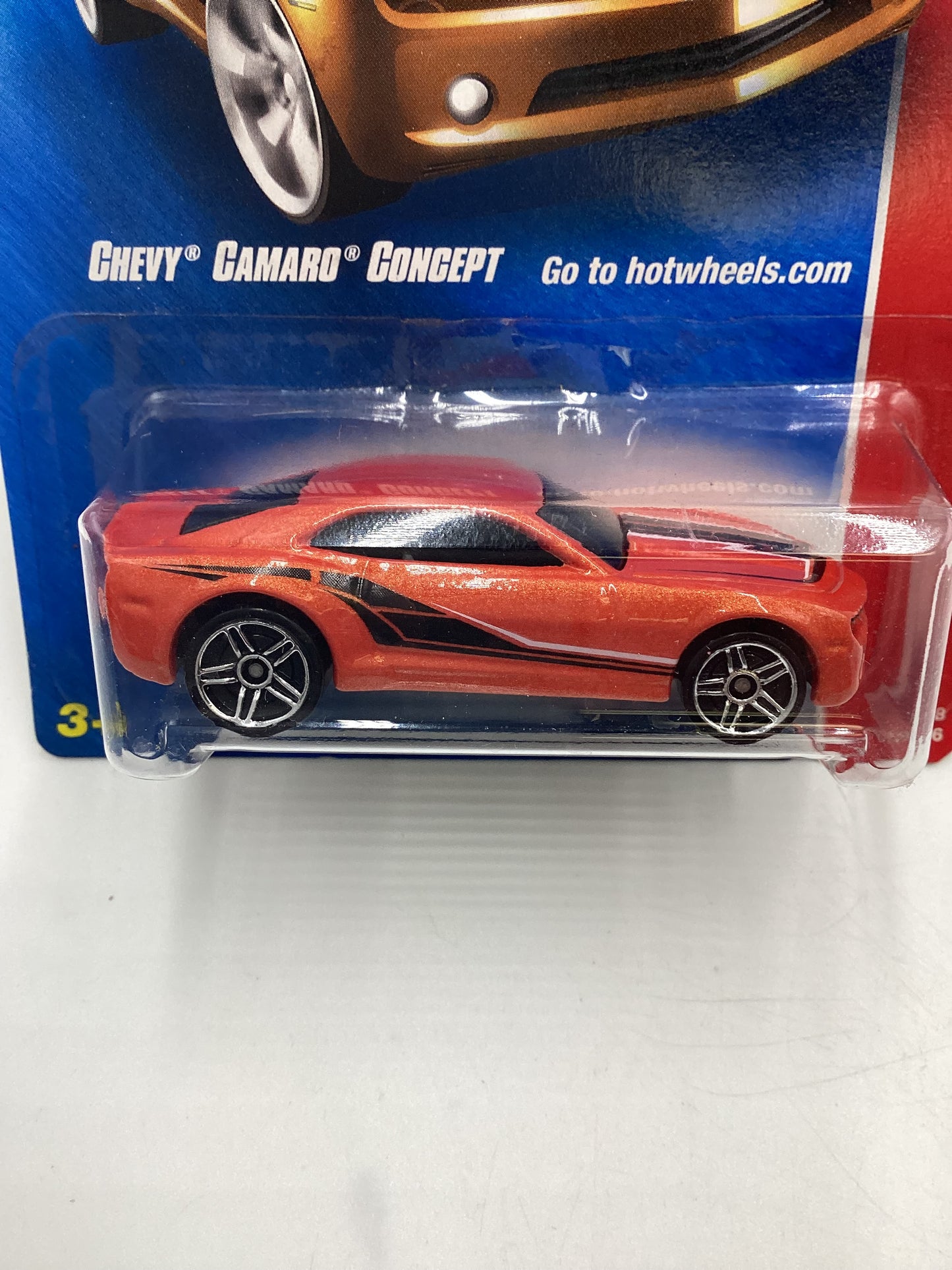 2008 Hot Wheels Web Trading Cars #77 Chevy Camaro Concept Orange 5F