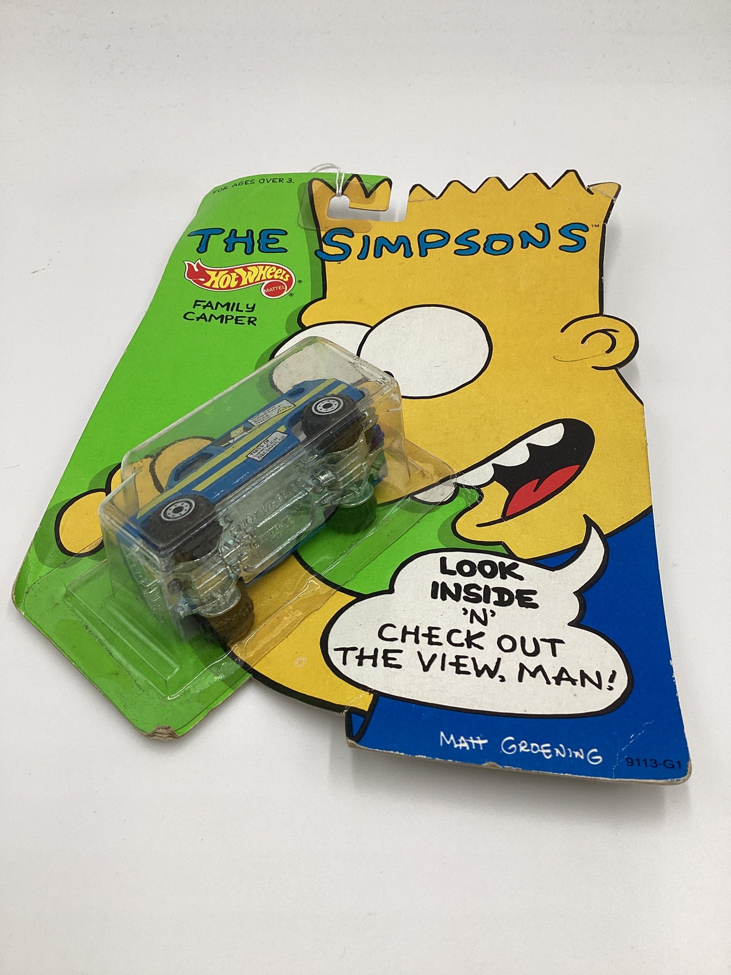 1990 Hot Wheels The Simpson Family Camper Blue