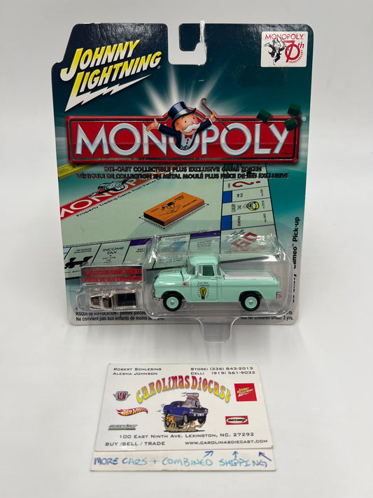 Johnny Lightning Monopoly 70th Anniversary 1955 Chevy Cameo Light Green 230D