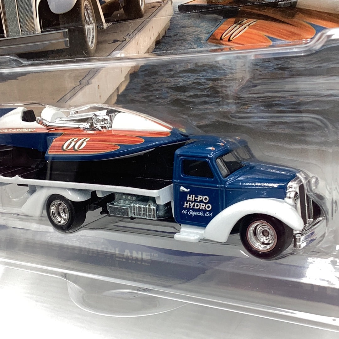 HOT WHEELS 2023 CAR CULTURE TEAM TRANSPORT #49 HW Classic Hydroplane Speed Waze 280i