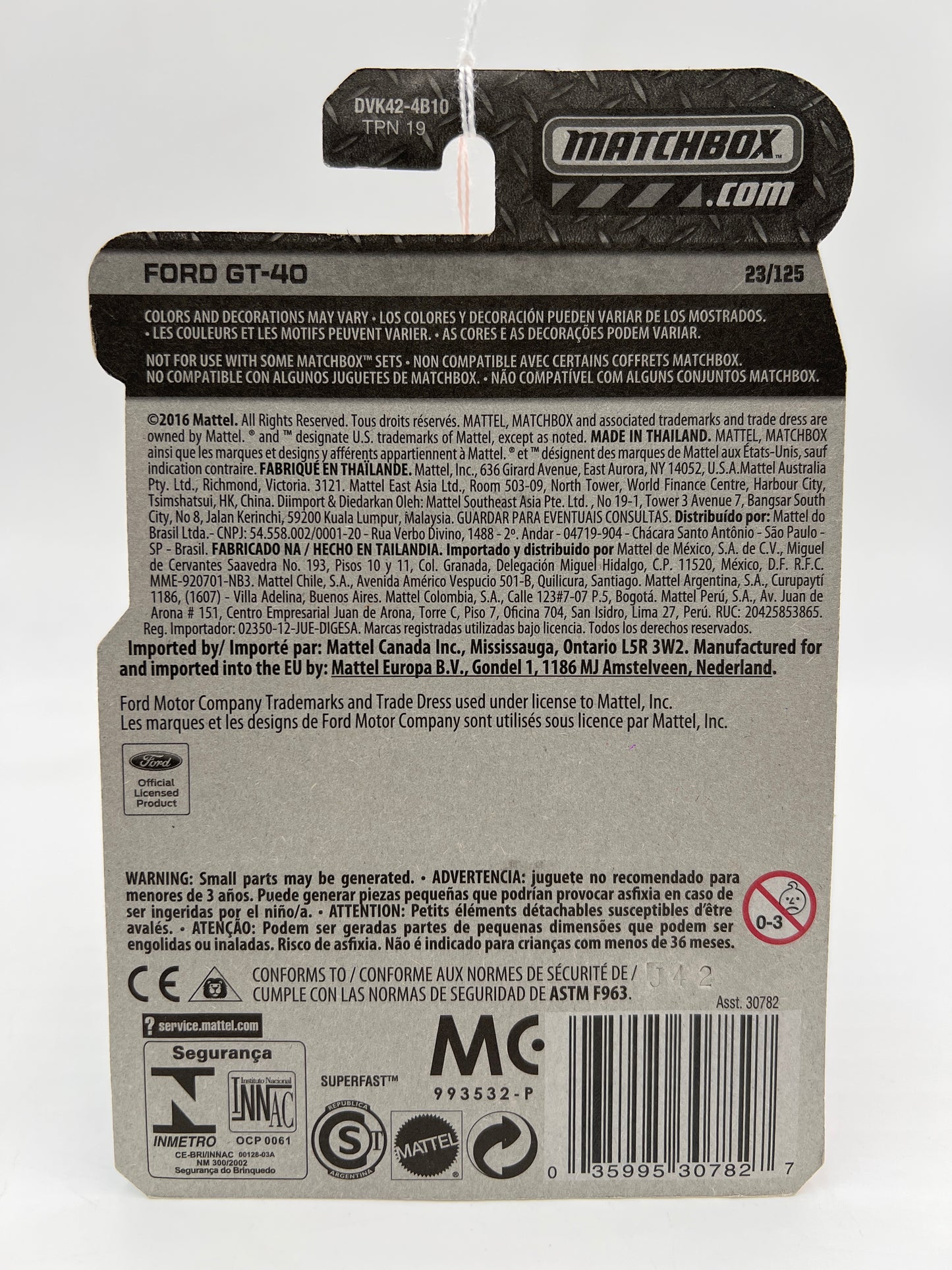 Matchbox Adventure City #23 Ford GT40 Green 206C