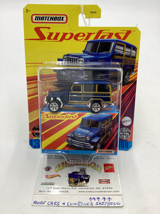 Matchbox Superfast 1962 Willys Jeep Wagon 172B