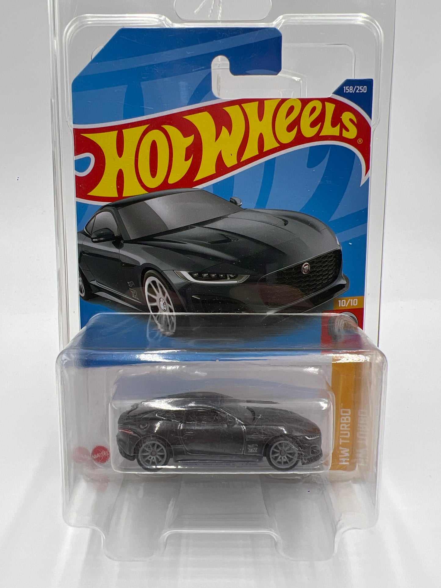 2022 Hot Wheels Super Treasure Hunt #158 2020 Jaguar F-Type Gray W/Protector