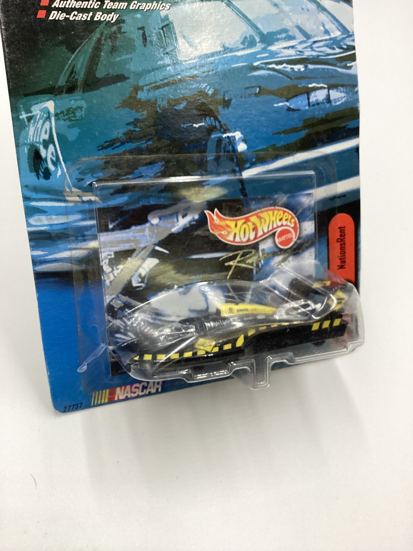 Hot Wheels Racing Hydroplane Series #3 Nationsrent Hydroplane *Cracked Blister*